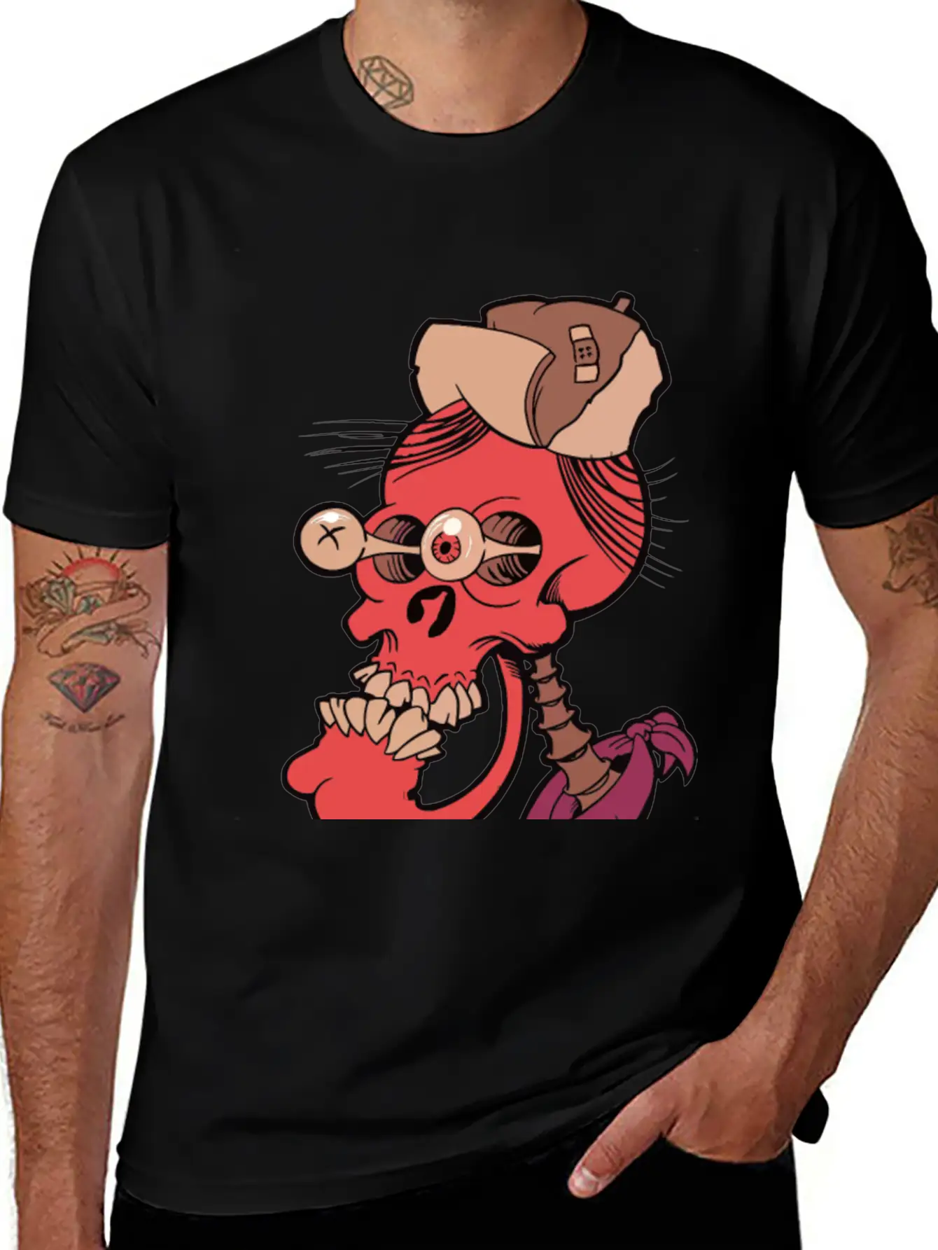 Crazy Skull Essential Unisex Summer Tee – Soft Cotton Casual Fit