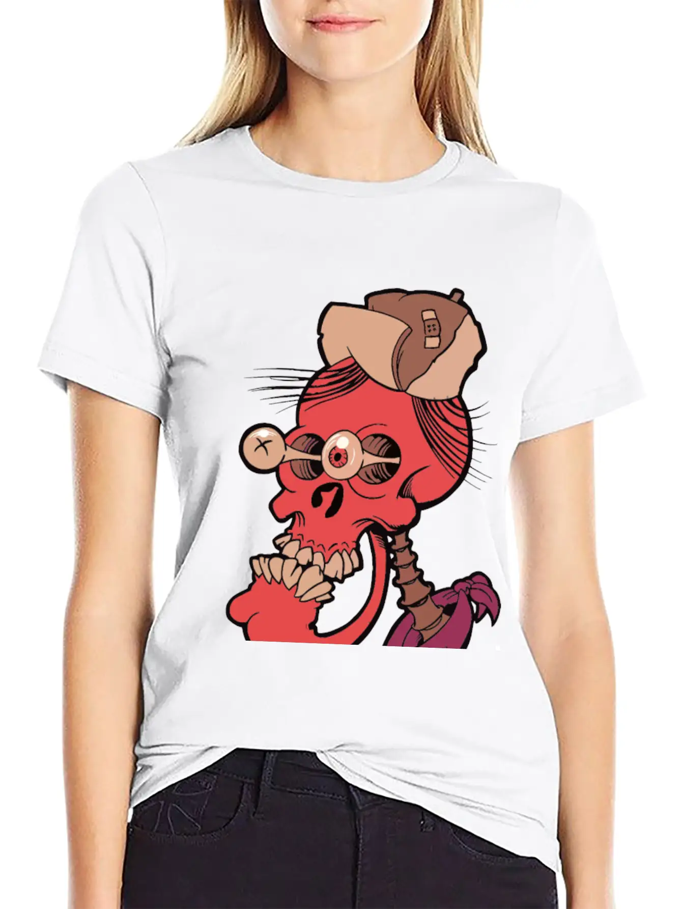 Crazy Skull Essential Unisex Summer Tee – Soft Cotton Casual Fit