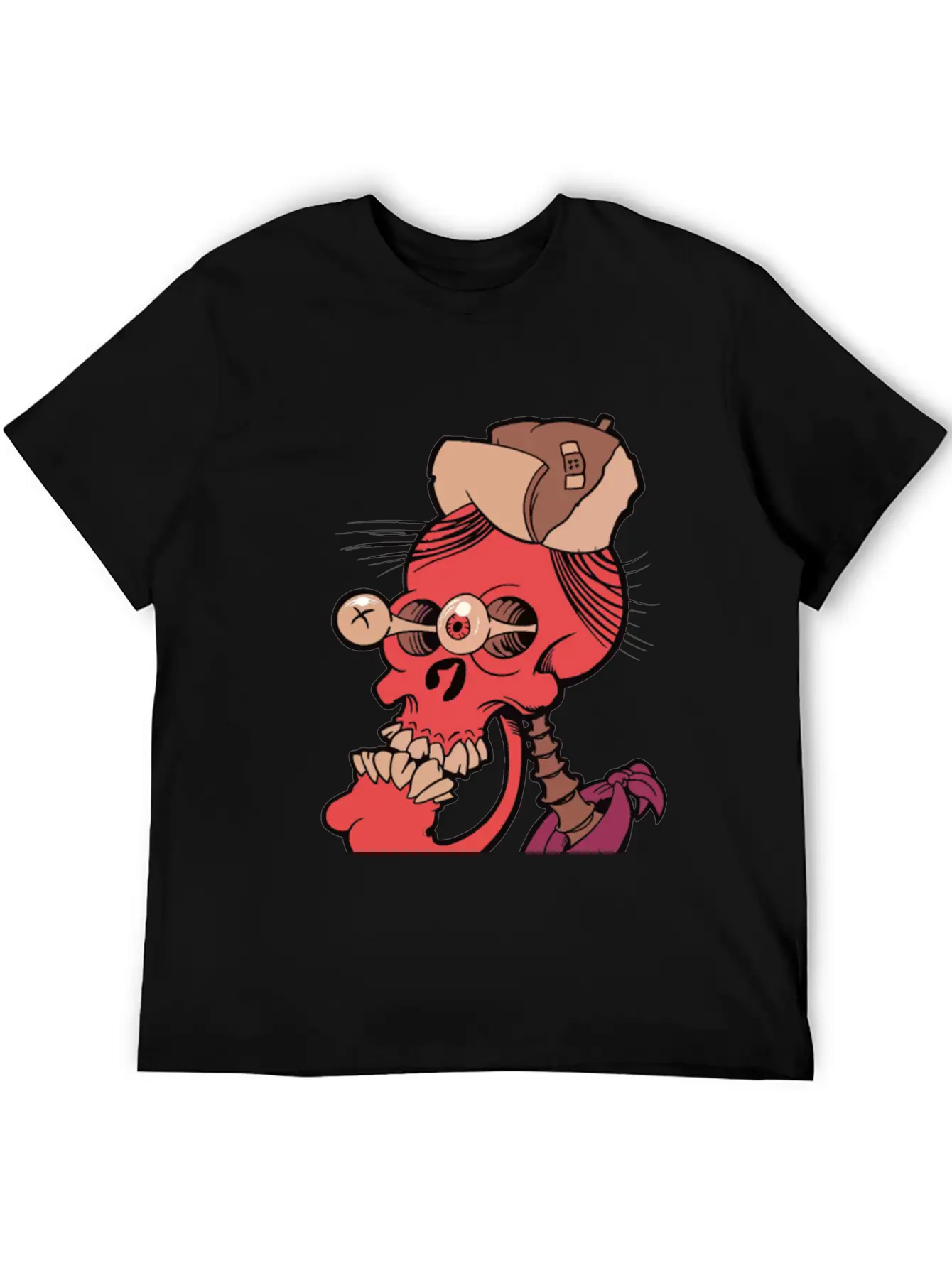 Crazy Skull Essential Unisex Summer Tee – Soft Cotton Casual Fit