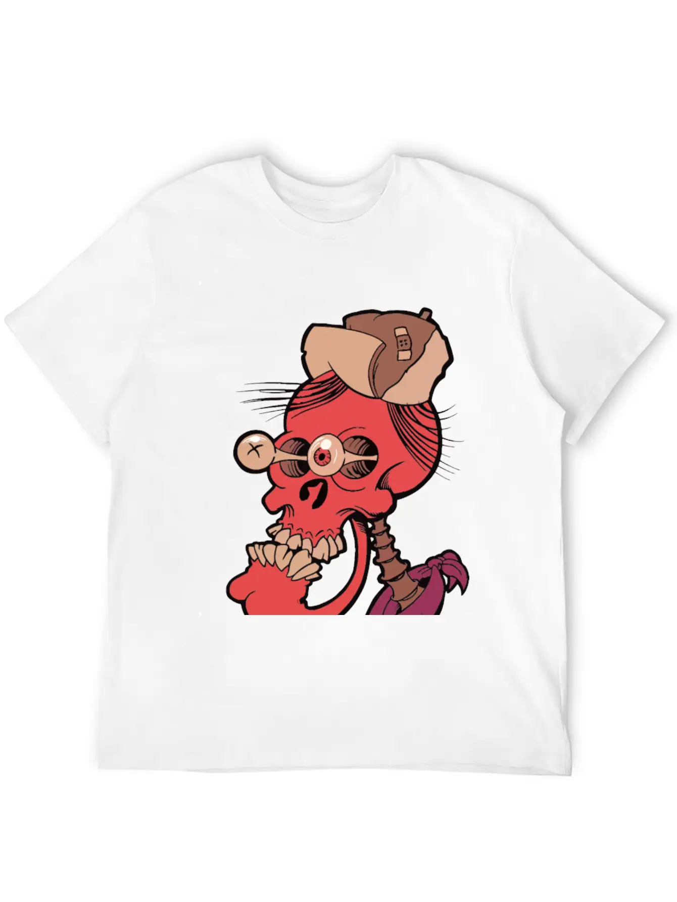 Crazy Skull Essential Unisex Summer Tee – Soft Cotton Casual Fit