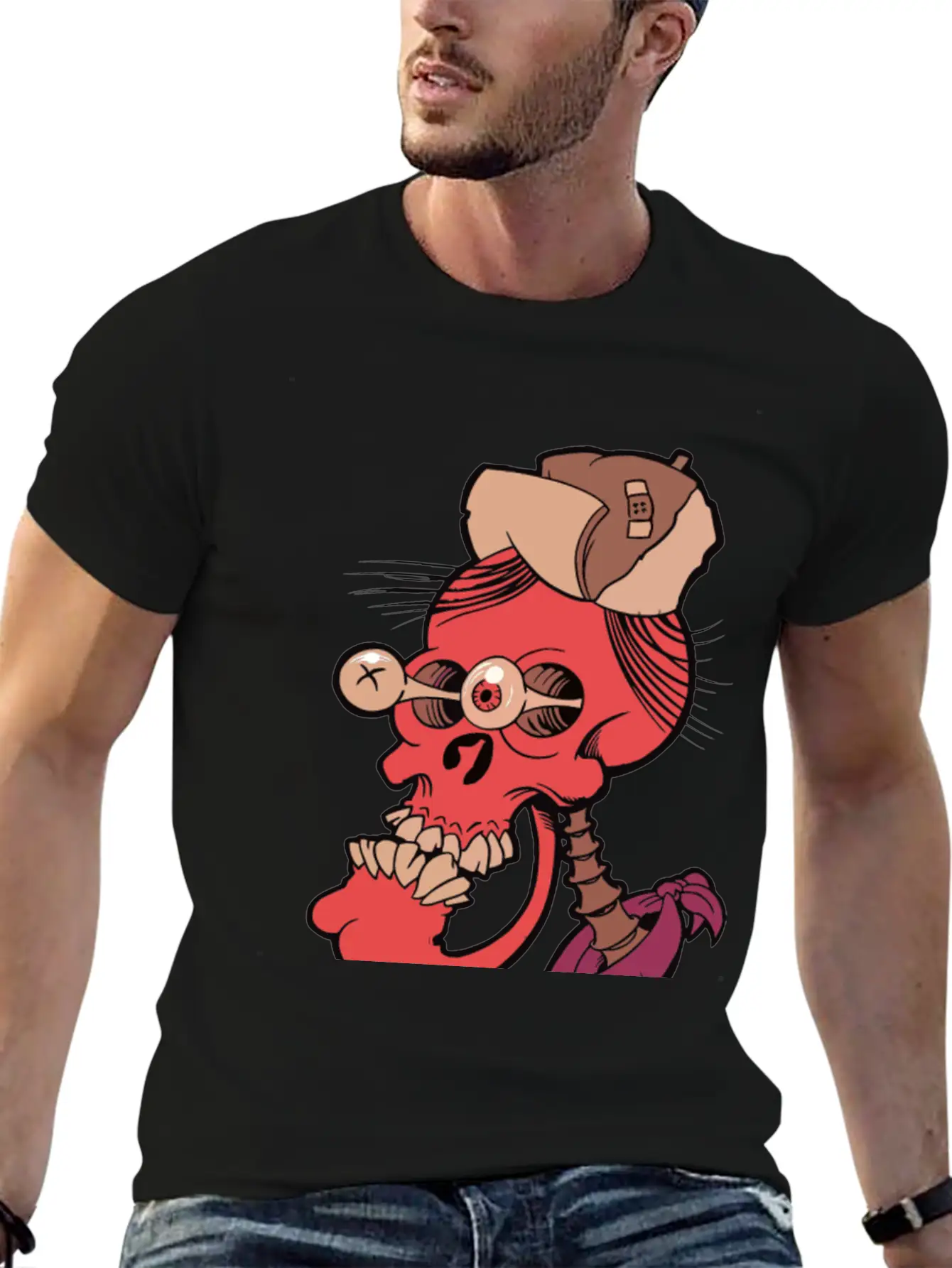 Crazy Skull Essential Unisex Summer Tee – Soft Cotton Casual Fit