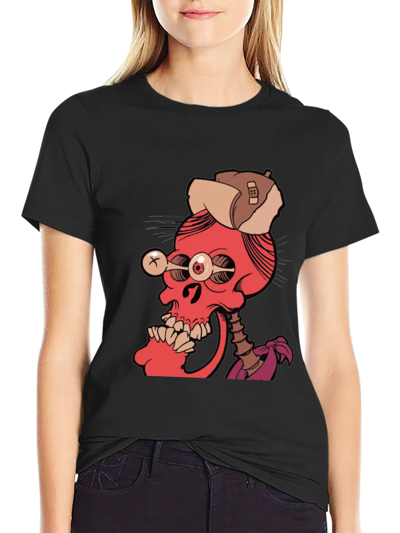 Crazy Skull Essential Unisex Summer Tee – Soft Cotton Casual Fit