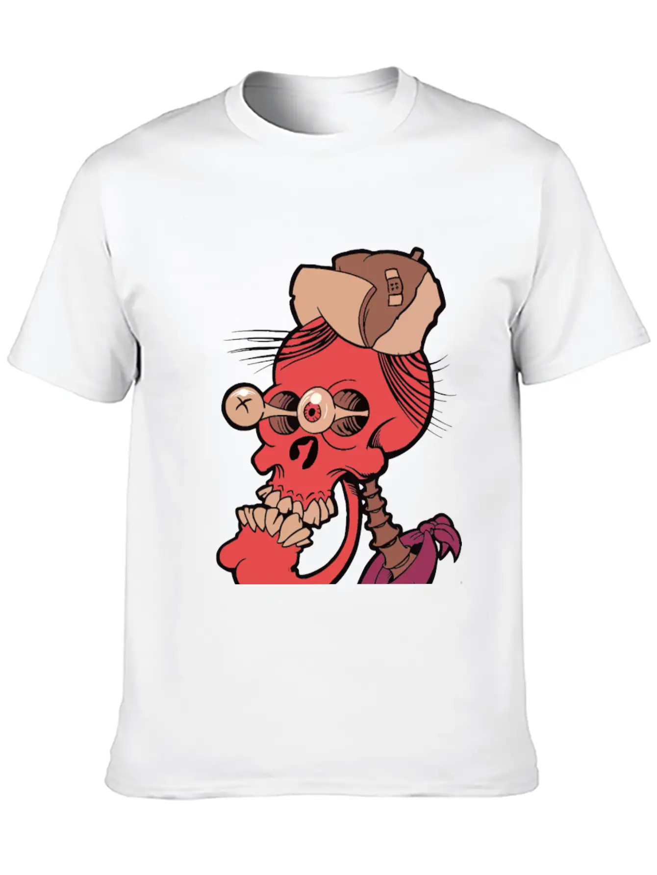 Crazy Skull Essential Unisex Summer Tee – Soft Cotton Casual Fit
