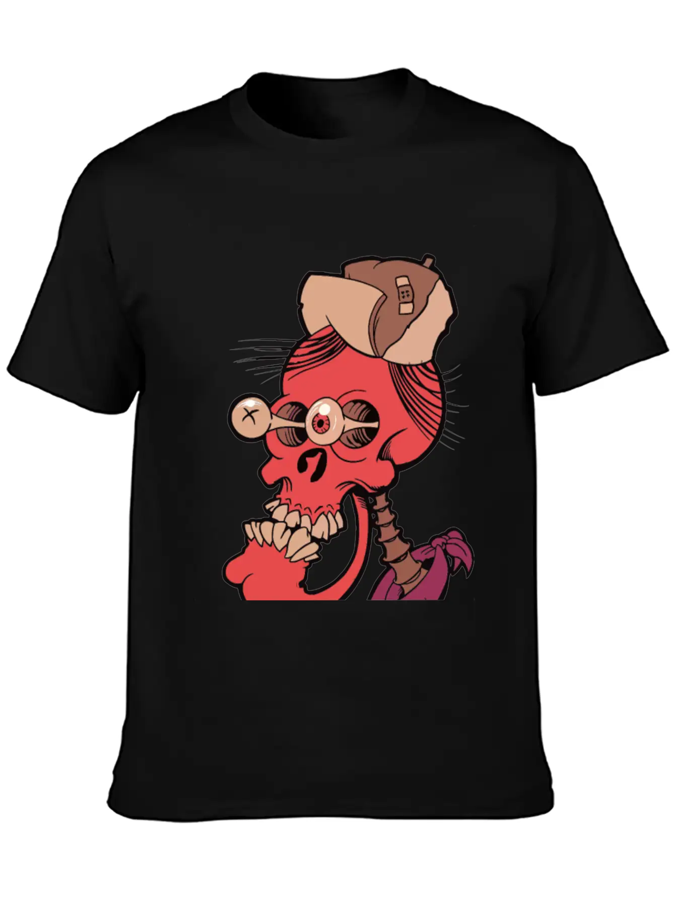 Crazy Skull Essential Unisex Summer Tee – Soft Cotton Casual Fit