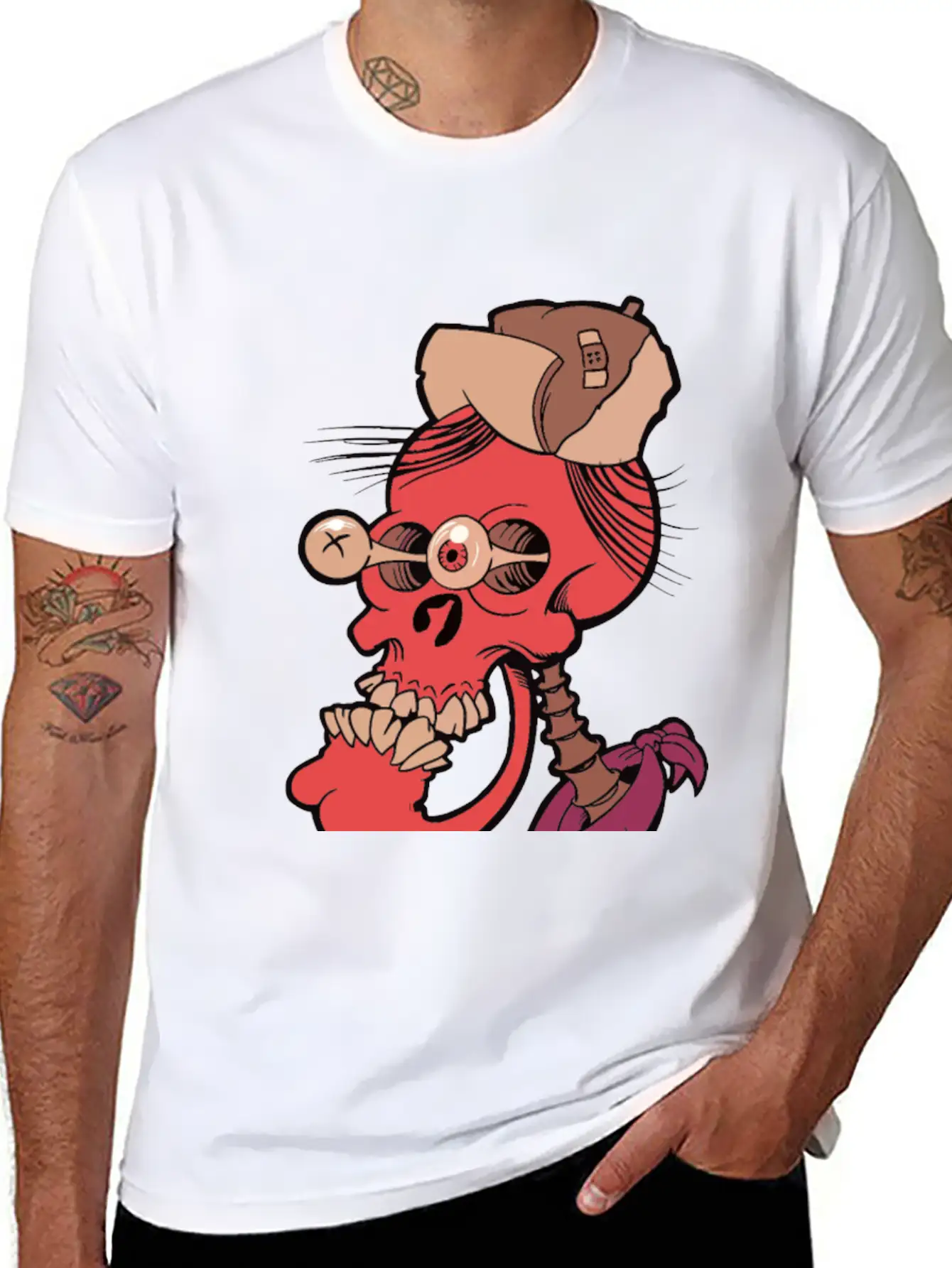 Crazy Skull Essential Unisex Summer Tee – Soft Cotton Casual Fit