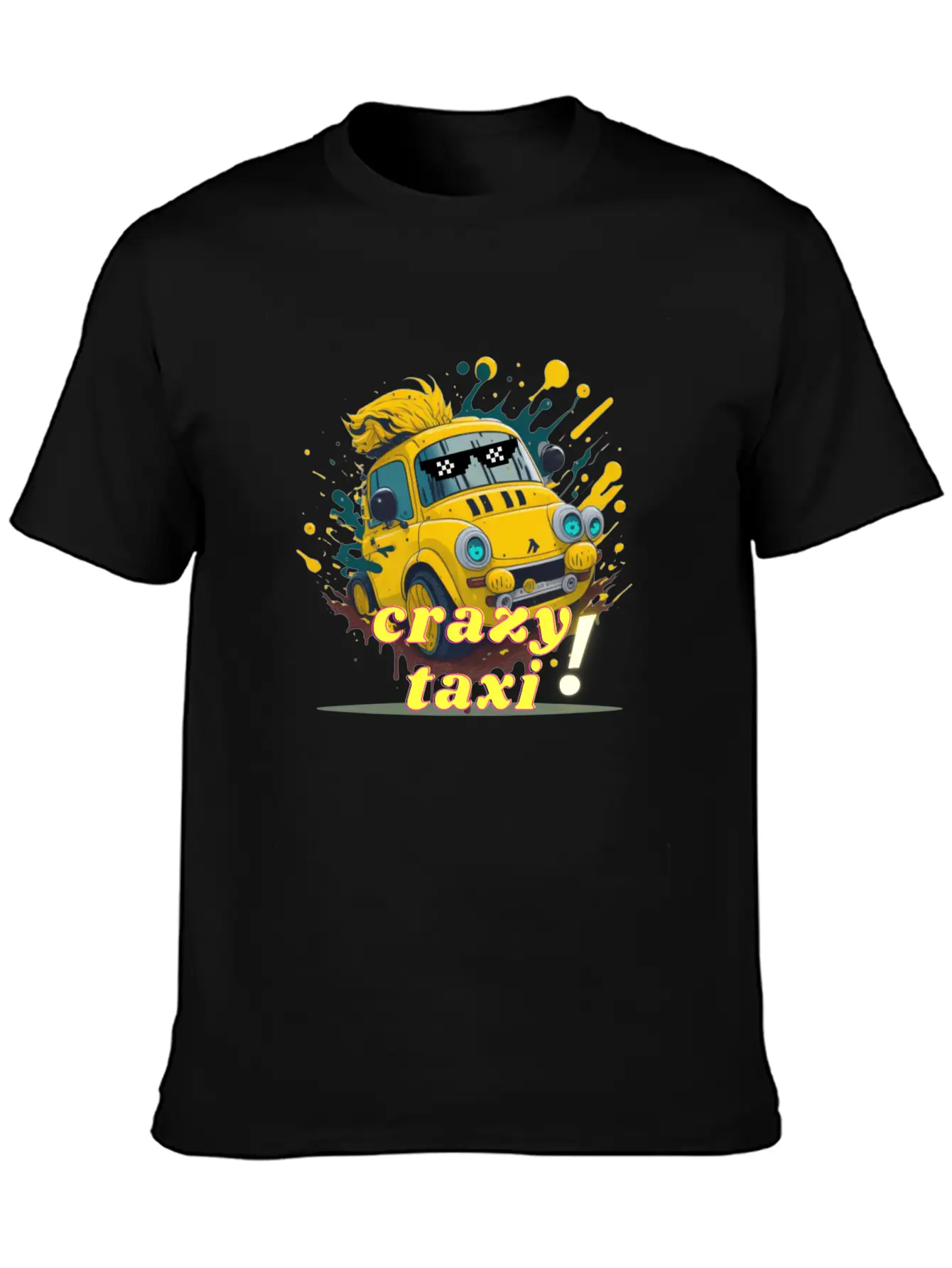 Crazy Taxi Unisex Short Sleeve Soft Cotton T-Shirt – Casual Everyday Wear