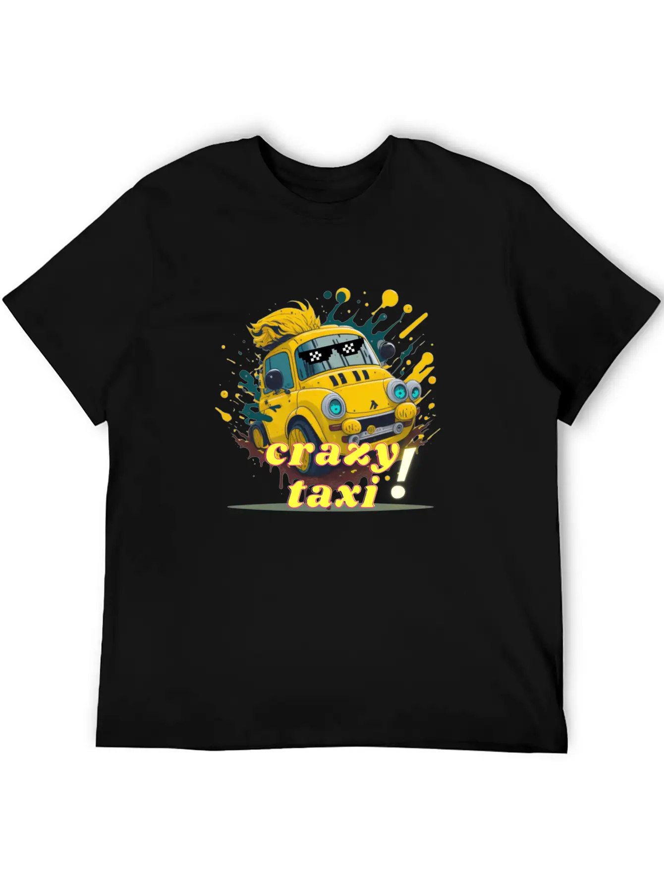 Crazy Taxi Unisex Short Sleeve Soft Cotton T-Shirt – Casual Everyday Wear