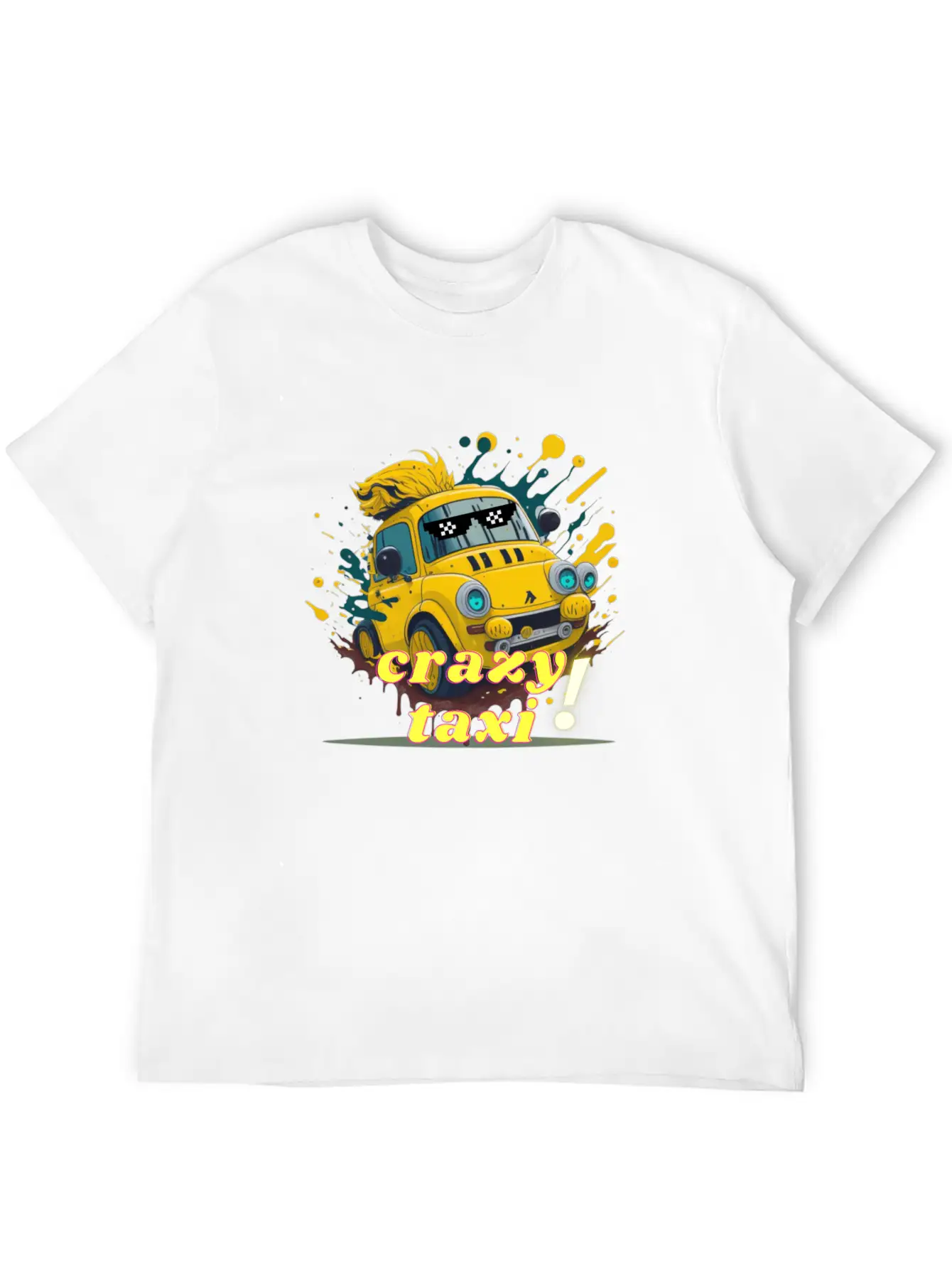 Crazy Taxi Unisex Short Sleeve Soft Cotton T-Shirt – Casual Everyday Wear