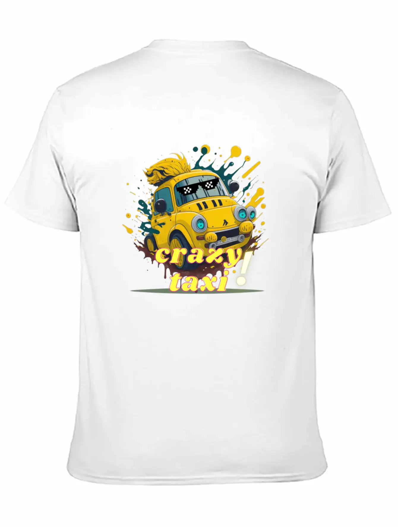 Crazy Taxi Unisex Short Sleeve Soft Cotton T-Shirt – Casual Everyday Wear