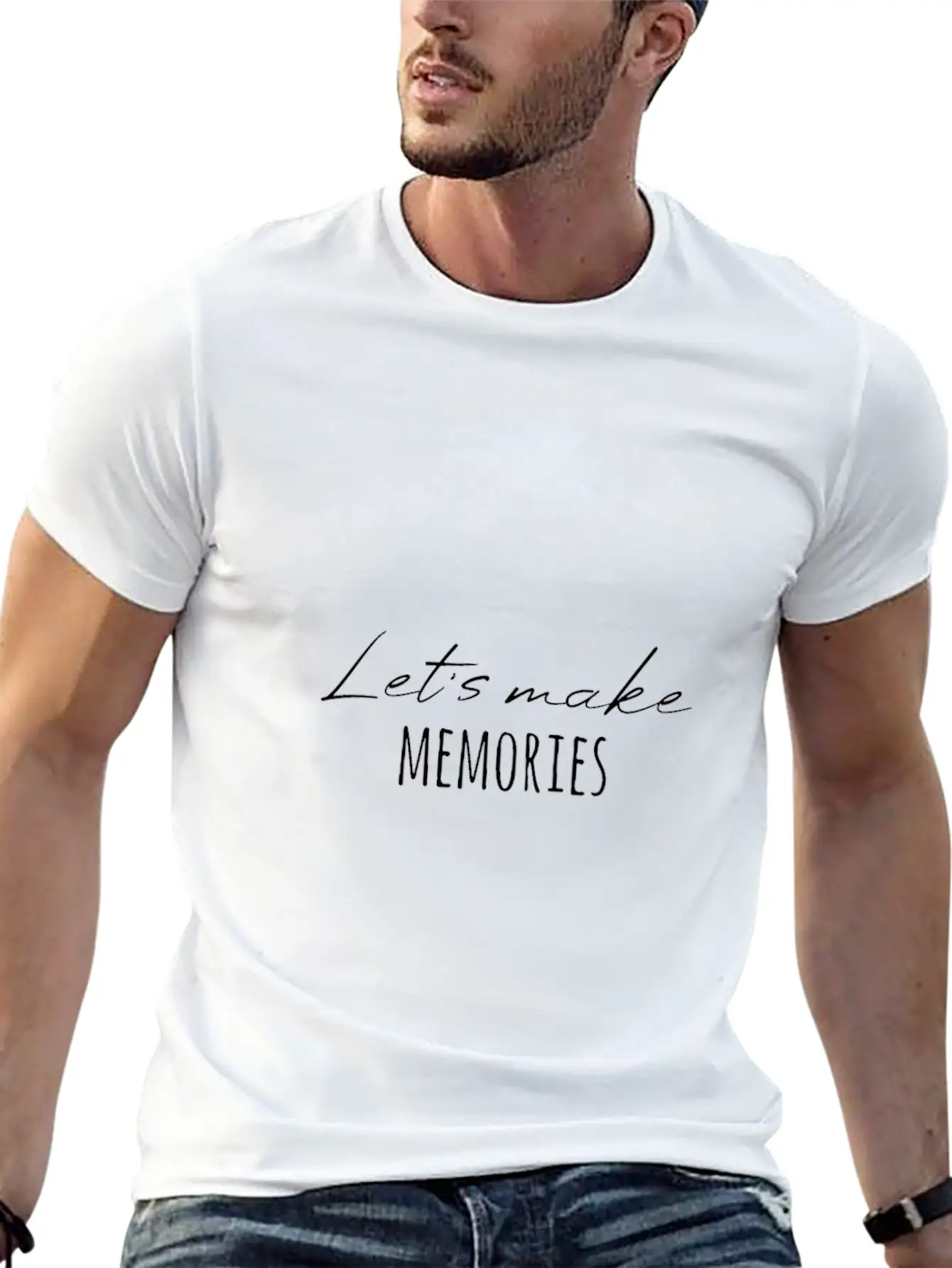 Create Memories Great Saying Unisex Casual T-Shirt – Clean Design For Daily Comfort