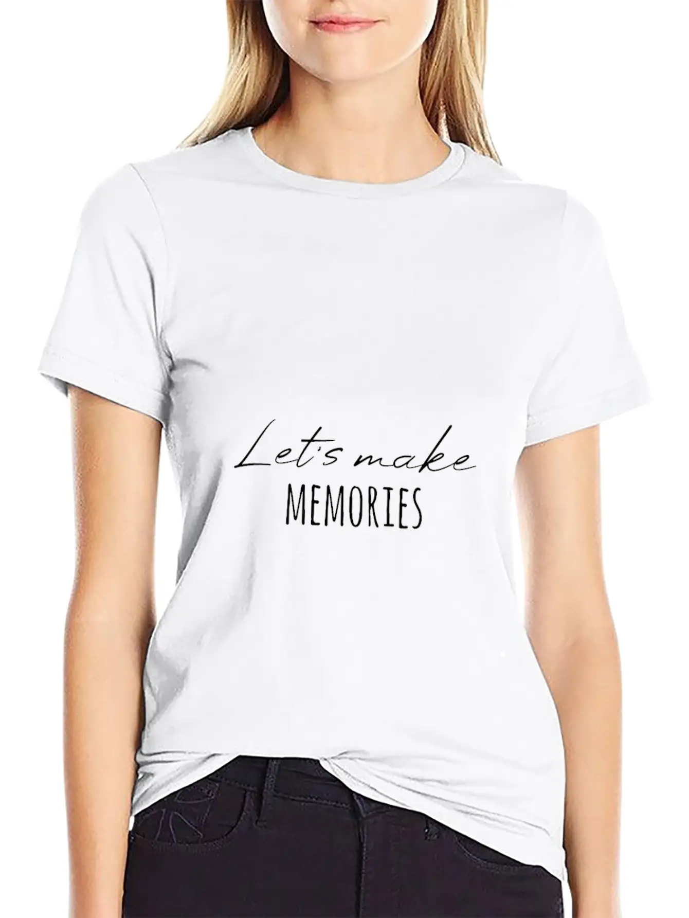 Create Memories Great Saying Unisex Casual T-Shirt – Clean Design For Daily Comfort