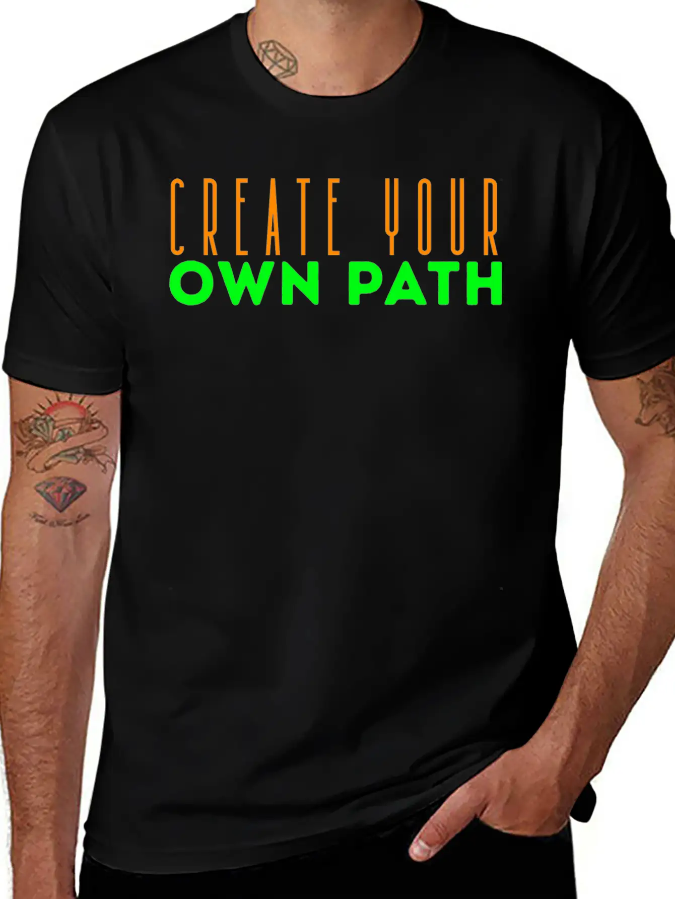 Create Your Own Path Comfortable Minimalist Graphic Tee – Summer Style Essential