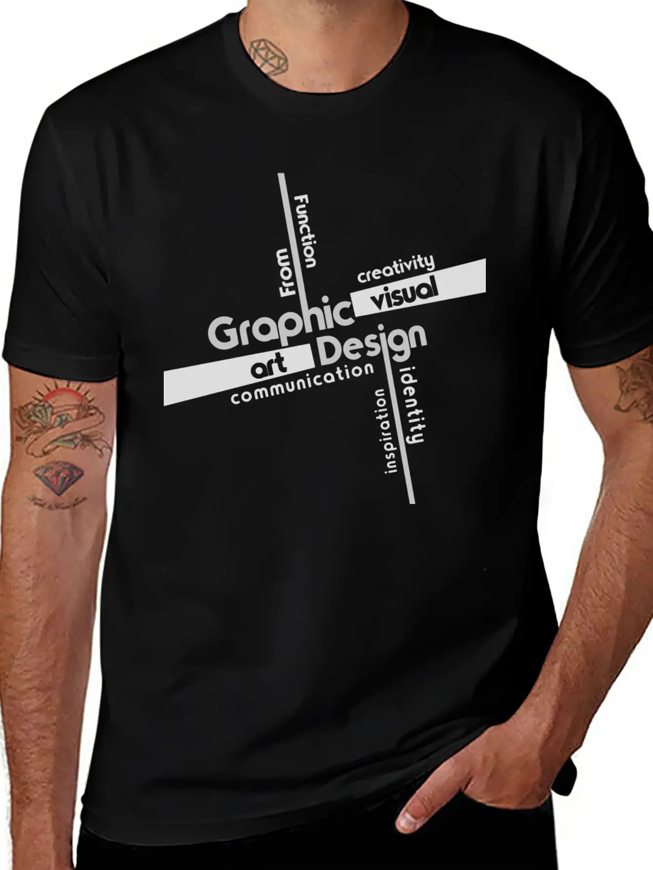 Creativity In Design Timeless Short Sleeve Tee – Comfy And Minimalist Design
