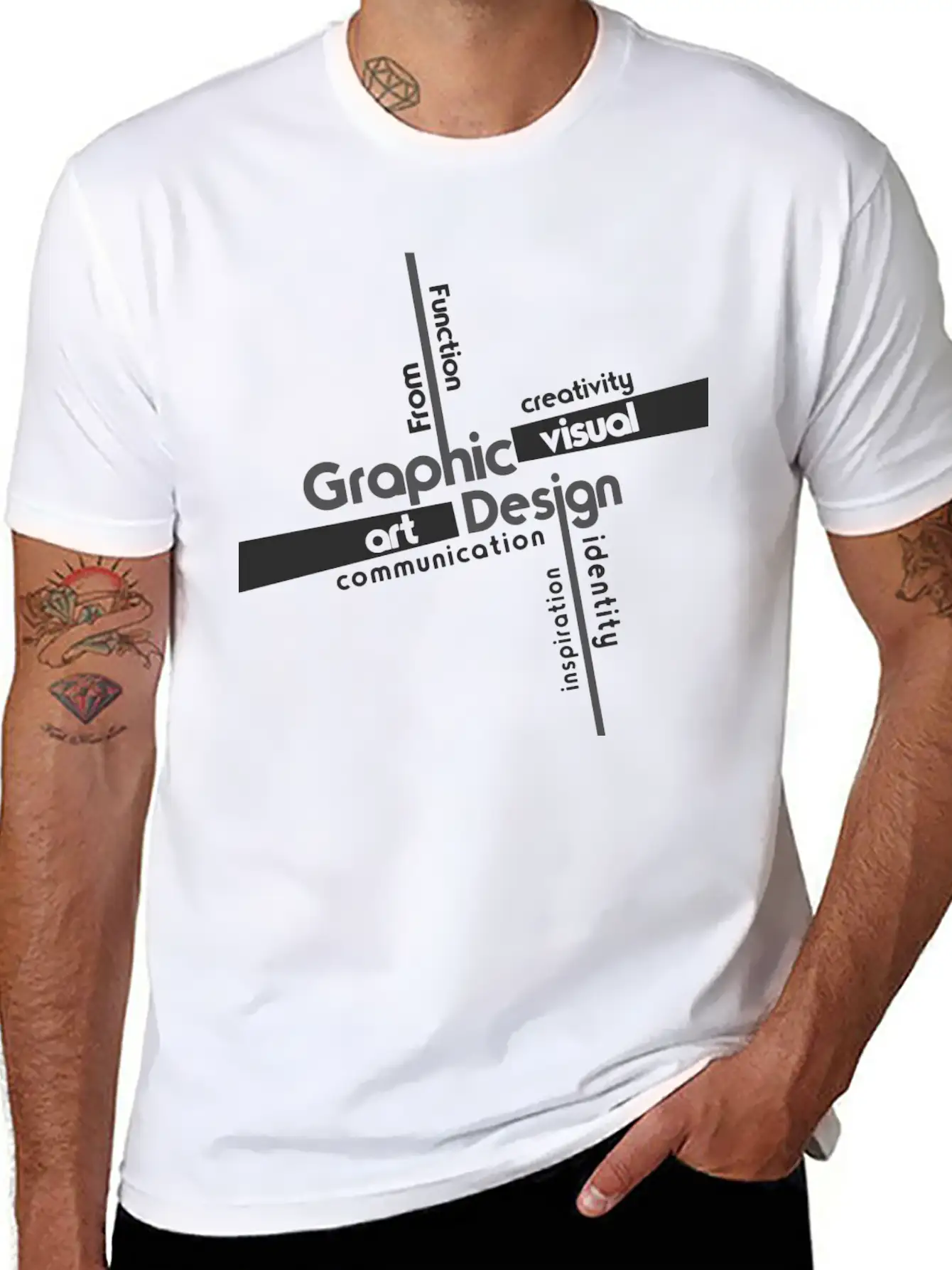 Creativity In Design Timeless Short Sleeve Tee – Comfy And Minimalist Design
