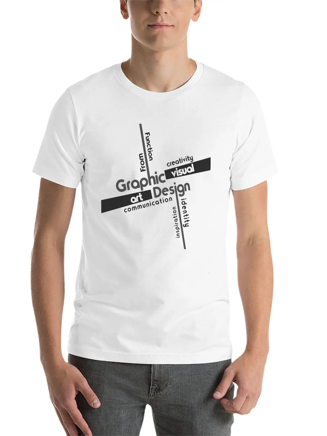 Creativity In Design Timeless Short Sleeve Tee – Comfy And Minimalist Design