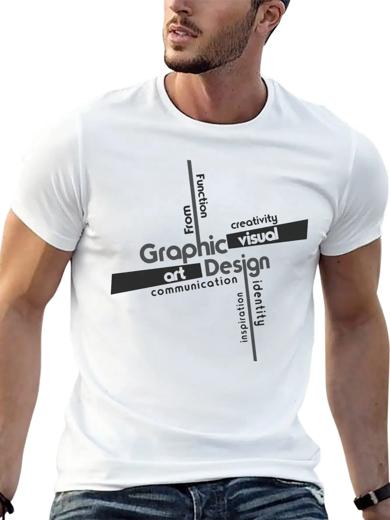 Creativity In Design Timeless Short Sleeve Tee – Comfy And Minimalist Design