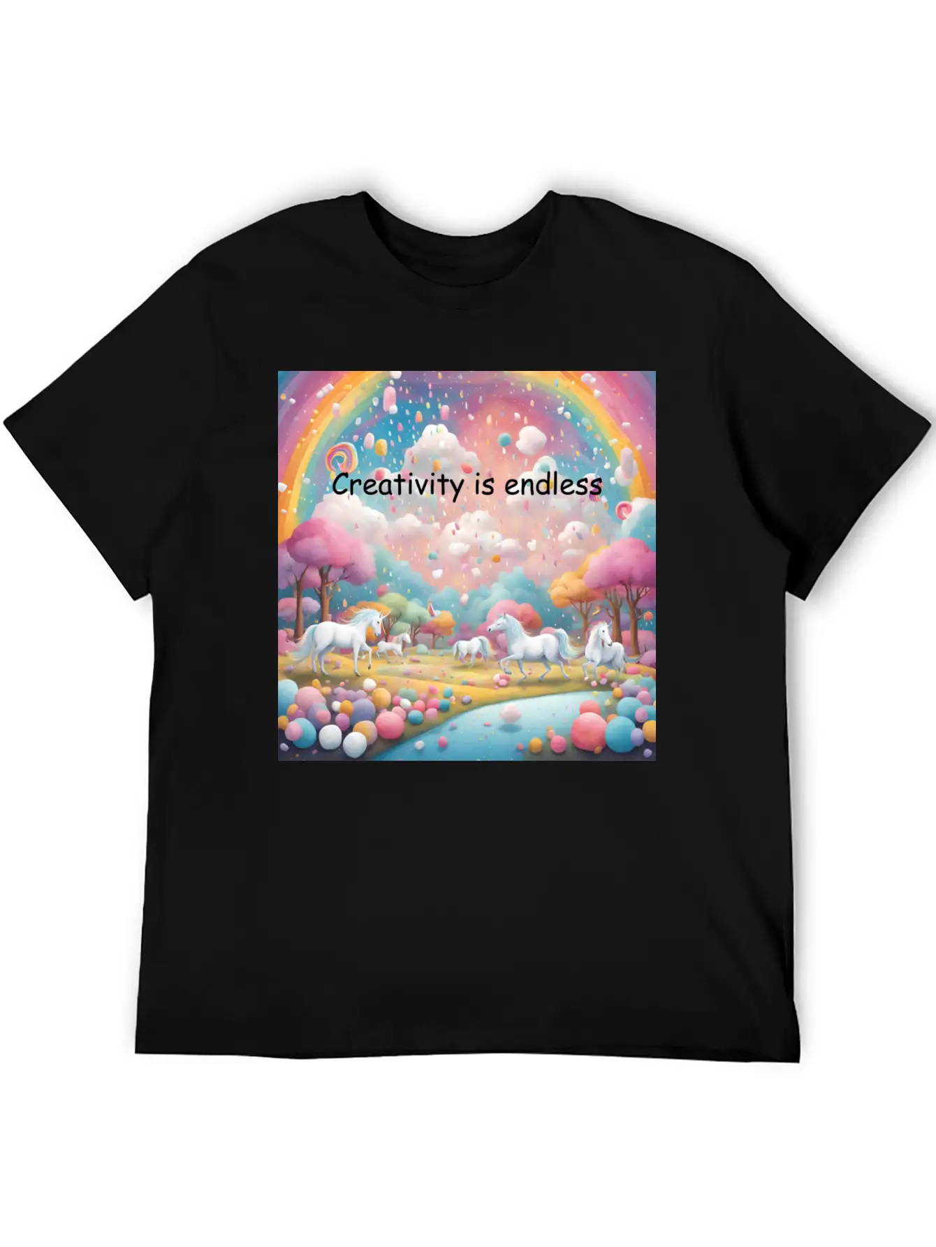 Creativity Is Endless Timeless Short Sleeve Tee – Comfy And Minimalist Design