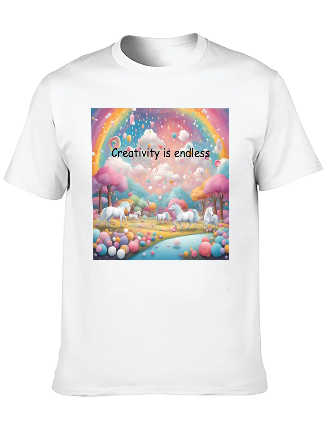 Creativity Is Endless Timeless Short Sleeve Tee – Comfy And Minimalist Design