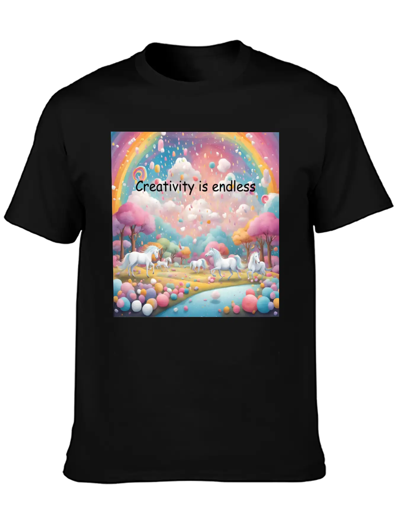 Creativity Is Endless Timeless Short Sleeve Tee – Comfy And Minimalist Design