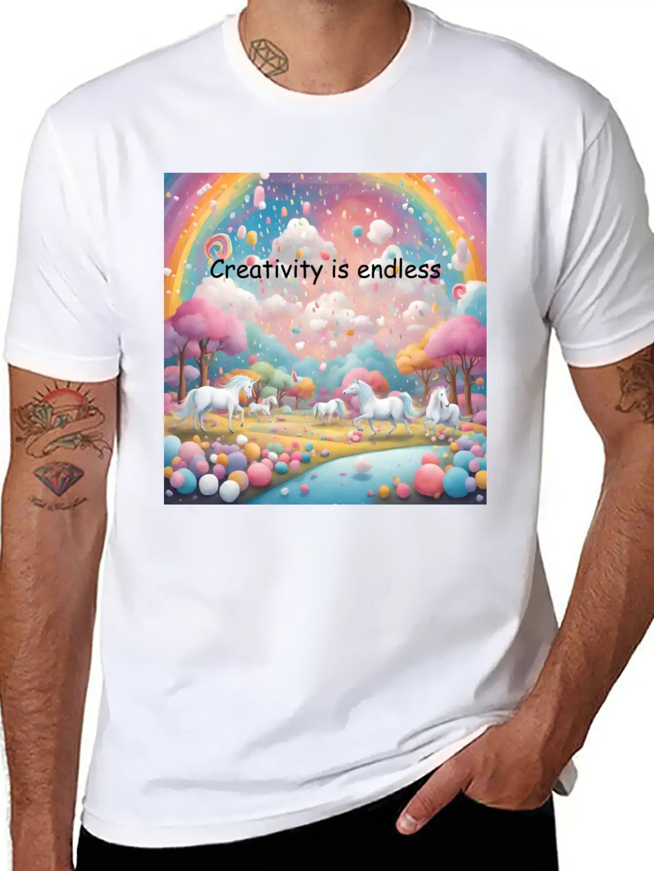 Creativity Is Endless Timeless Short Sleeve Tee – Comfy And Minimalist Design