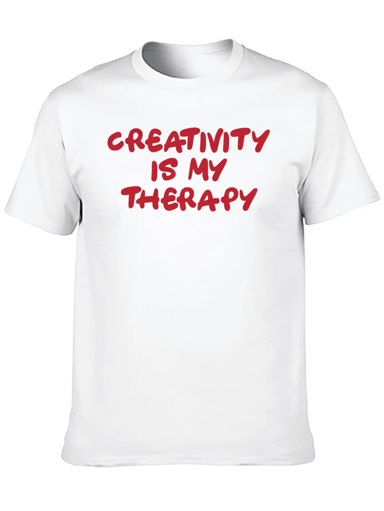 Creativity Is My Therapy Hippie Gift Basic Graphic T-Shirt – Daily Comfort In Soft Cotton