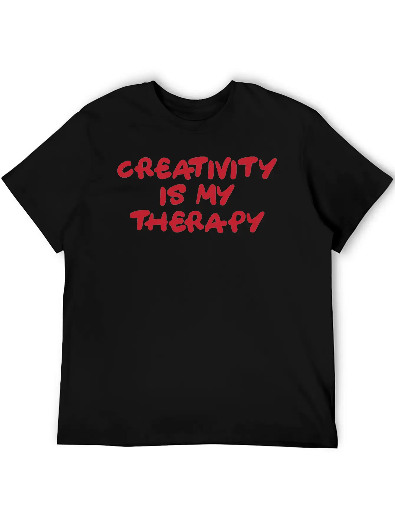 Creativity Is My Therapy Hippie Gift Basic Graphic T-Shirt – Daily Comfort In Soft Cotton