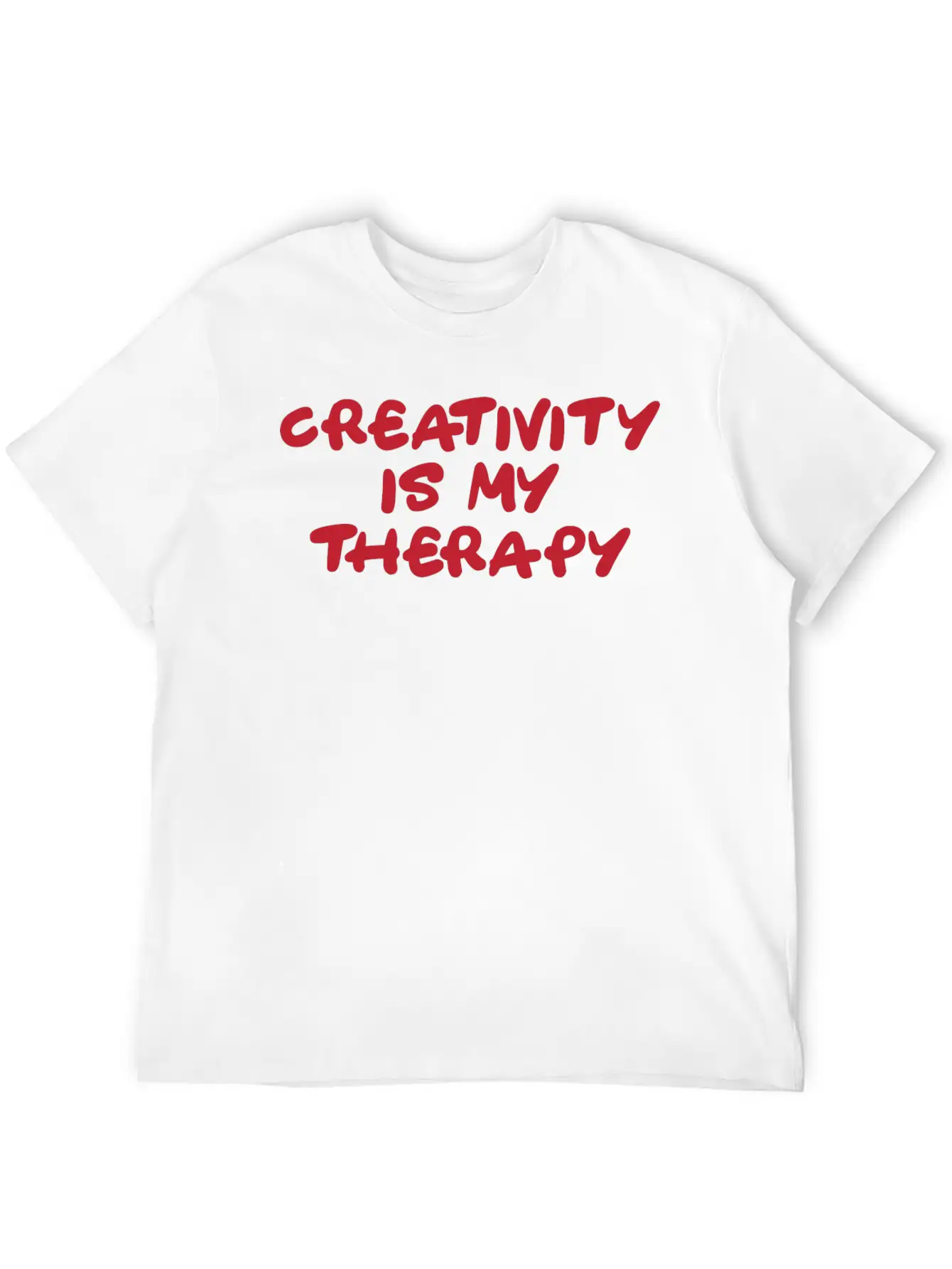 Creativity Is My Therapy Hippie Gift Basic Graphic T-Shirt – Daily Comfort In Soft Cotton