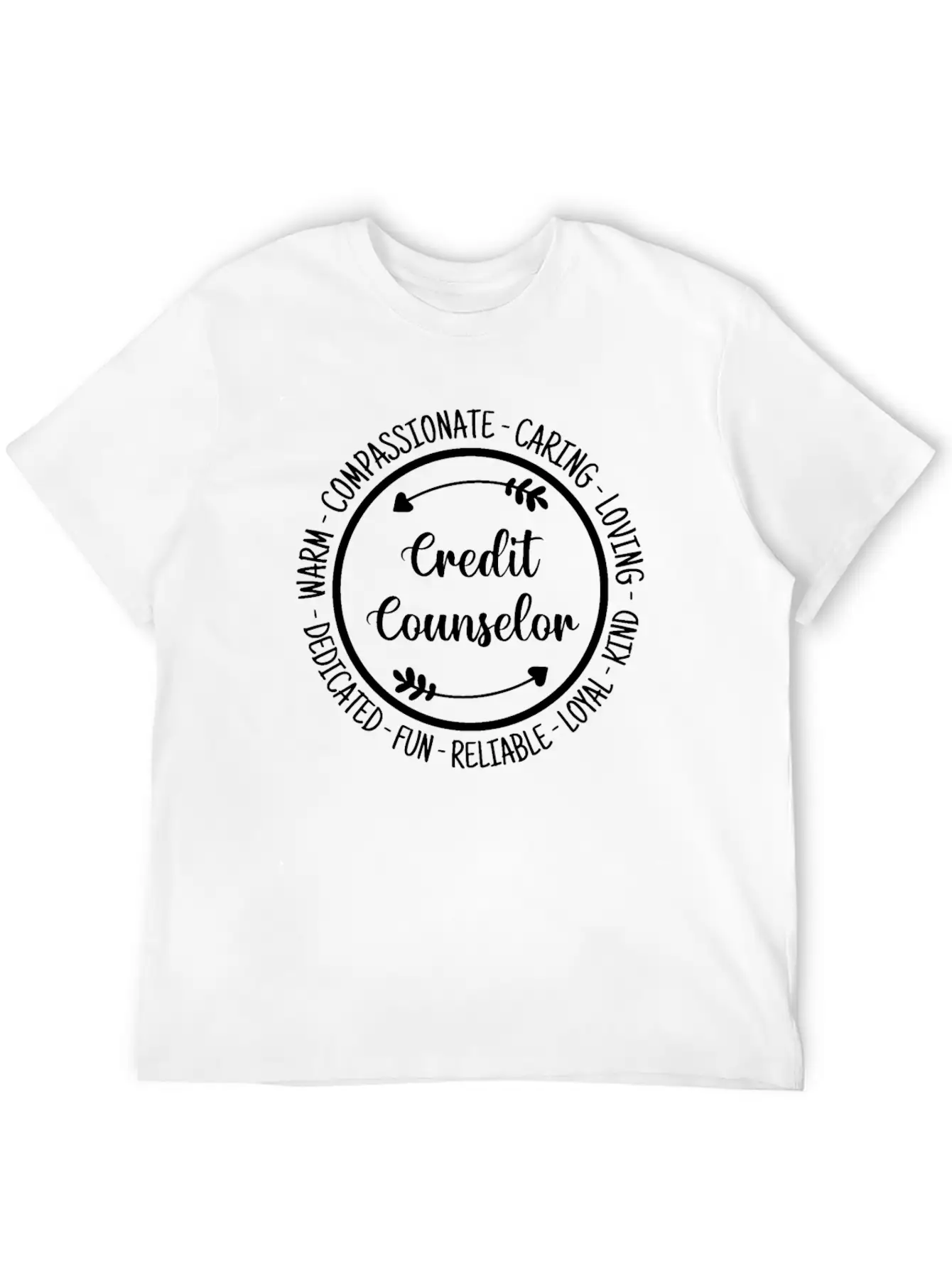 Credit Counselor Guidance Counseling Appreciation Essential Unisex Summer Tee – Soft Cotton Casual Fit