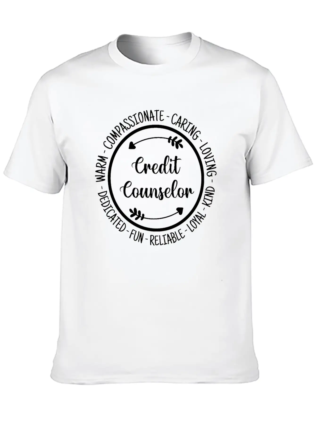 Credit Counselor Guidance Counseling Appreciation Essential Unisex Summer Tee – Soft Cotton Casual Fit