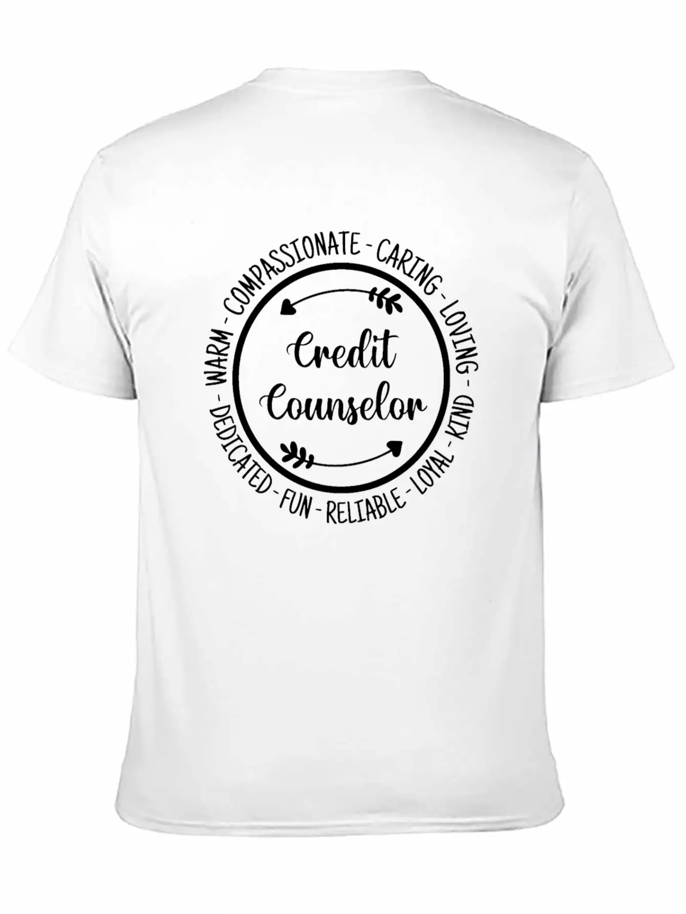 Credit Counselor Guidance Counseling Appreciation Essential Unisex Summer Tee – Soft Cotton Casual Fit