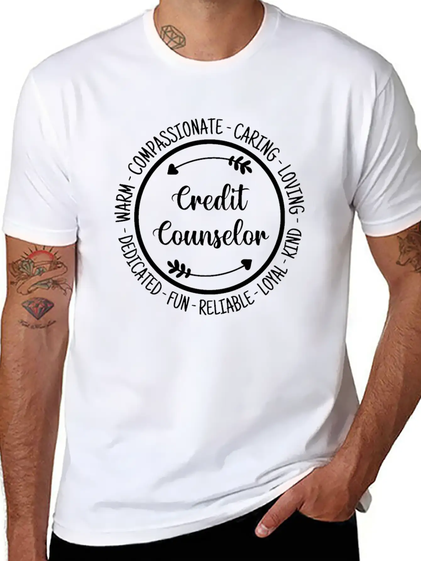 Credit Counselor Guidance Counseling Appreciation Essential Unisex Summer Tee – Soft Cotton Casual Fit