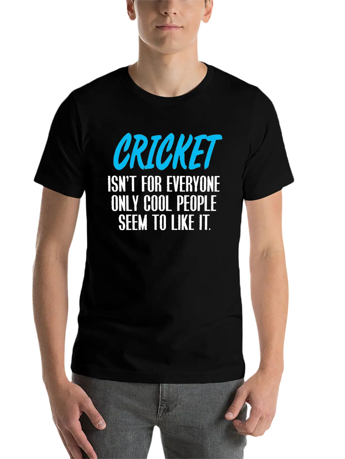 Cricket Comfortable Minimalist Graphic Tee – Summer Style Essential