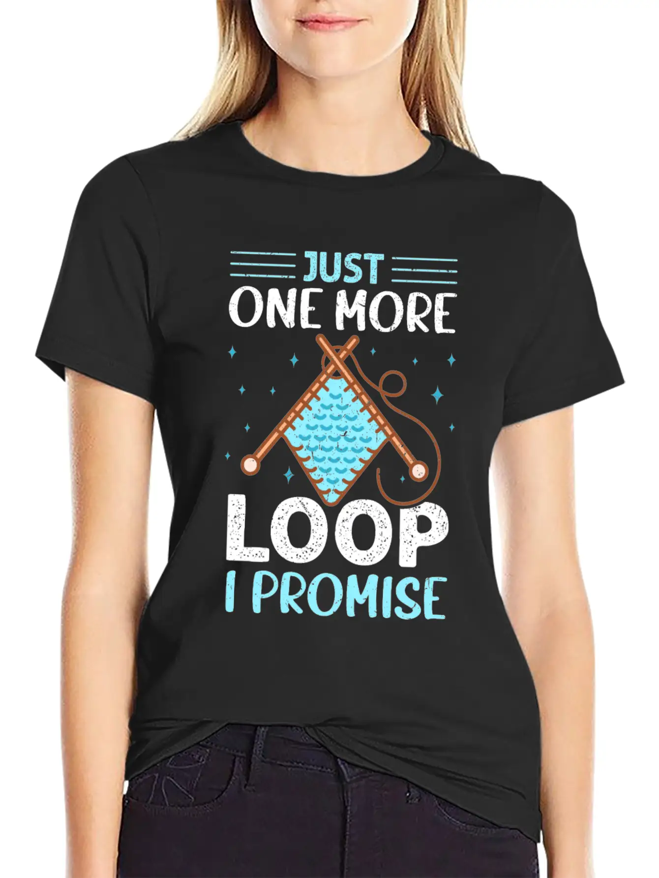 Crochet Enthusiast Yarn Loop Humor Art Stylish Everyday T-Shirt – Unisex Basic Cotton Tee