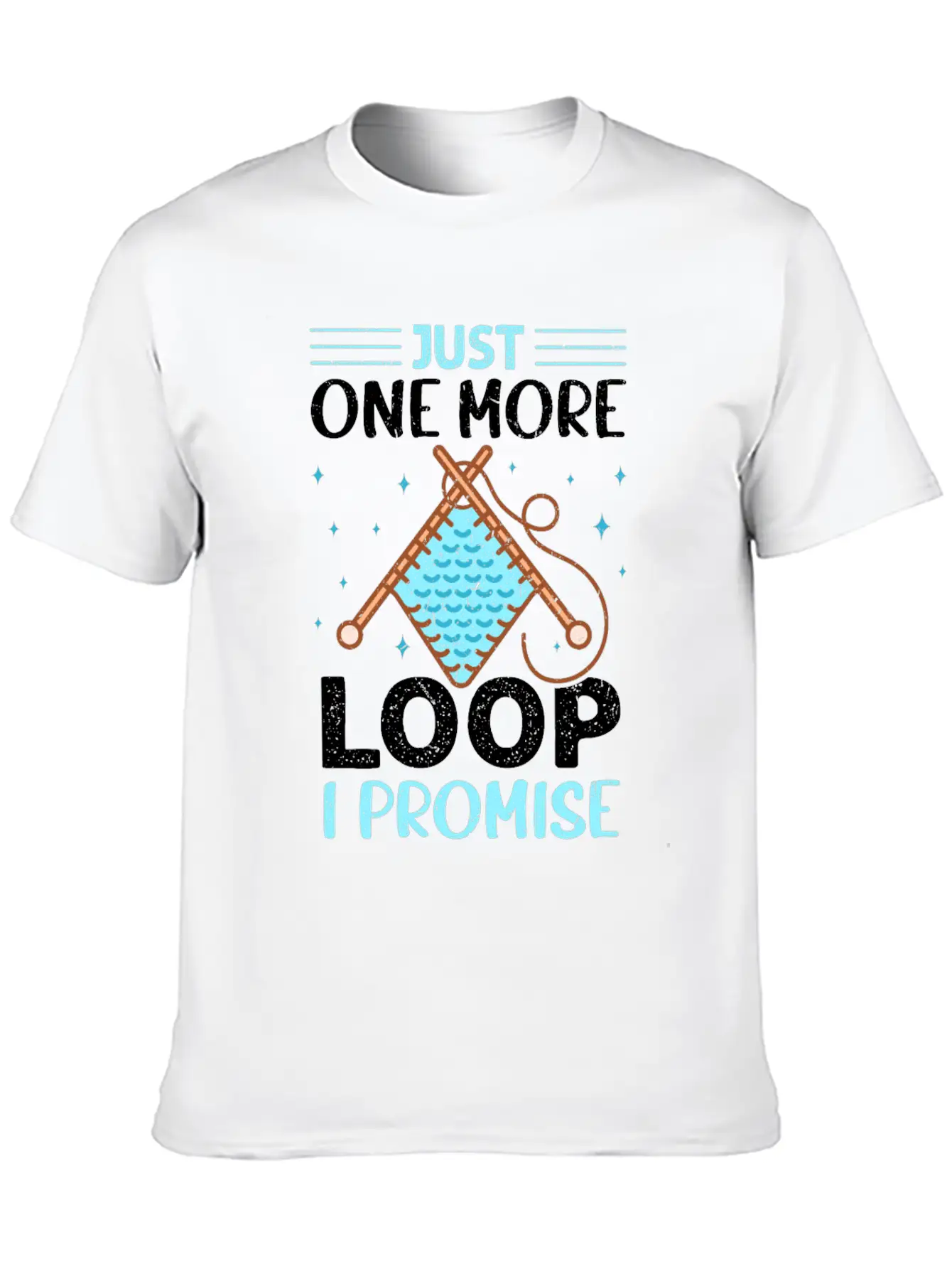 Crochet Enthusiast Yarn Loop Humor Art Stylish Everyday T-Shirt – Unisex Basic Cotton Tee
