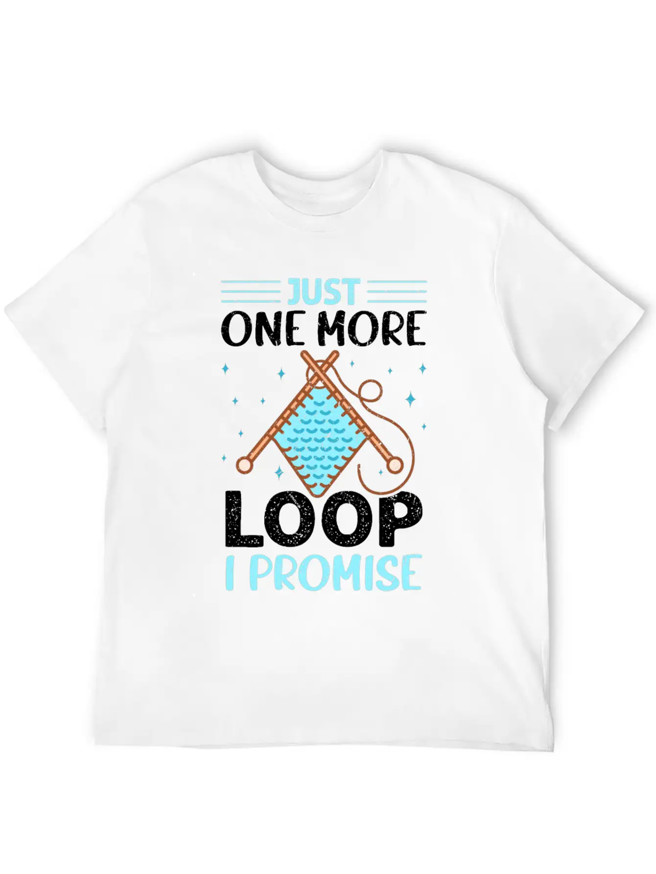 Crochet Enthusiast Yarn Loop Humor Art Stylish Everyday T-Shirt – Unisex Basic Cotton Tee