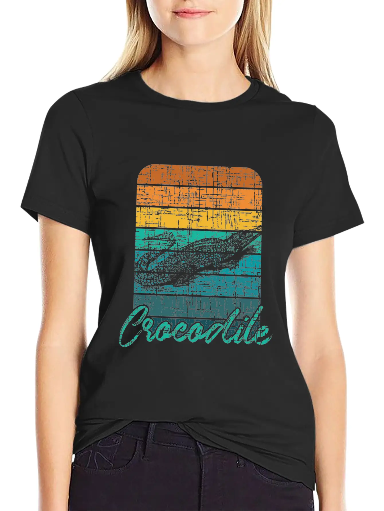 Crocodile Christmas Birthday Gift Idea Unisex Casual T-Shirt – Clean Design For Daily Comfort