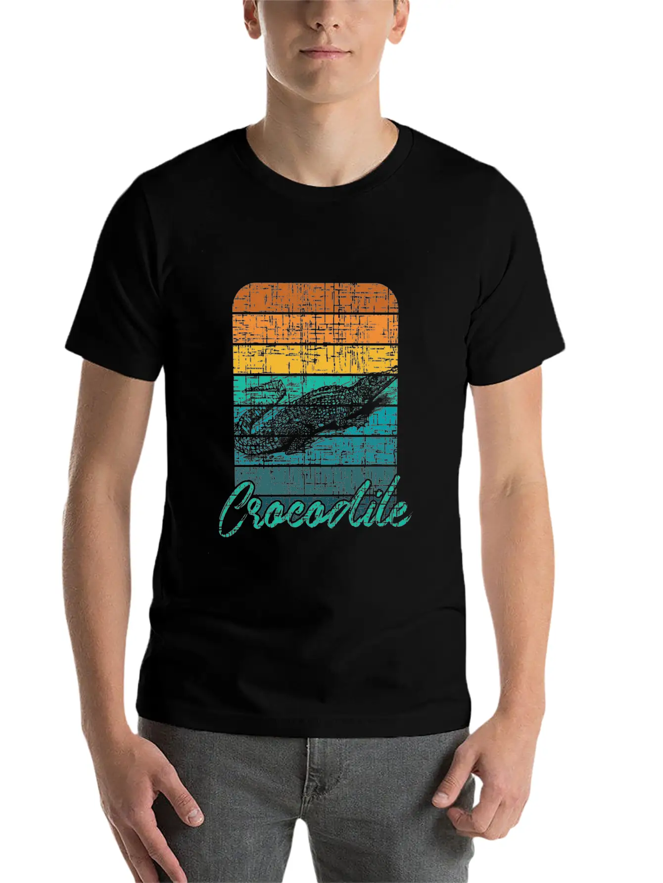 Crocodile Christmas Birthday Gift Idea Unisex Casual T-Shirt – Clean Design For Daily Comfort