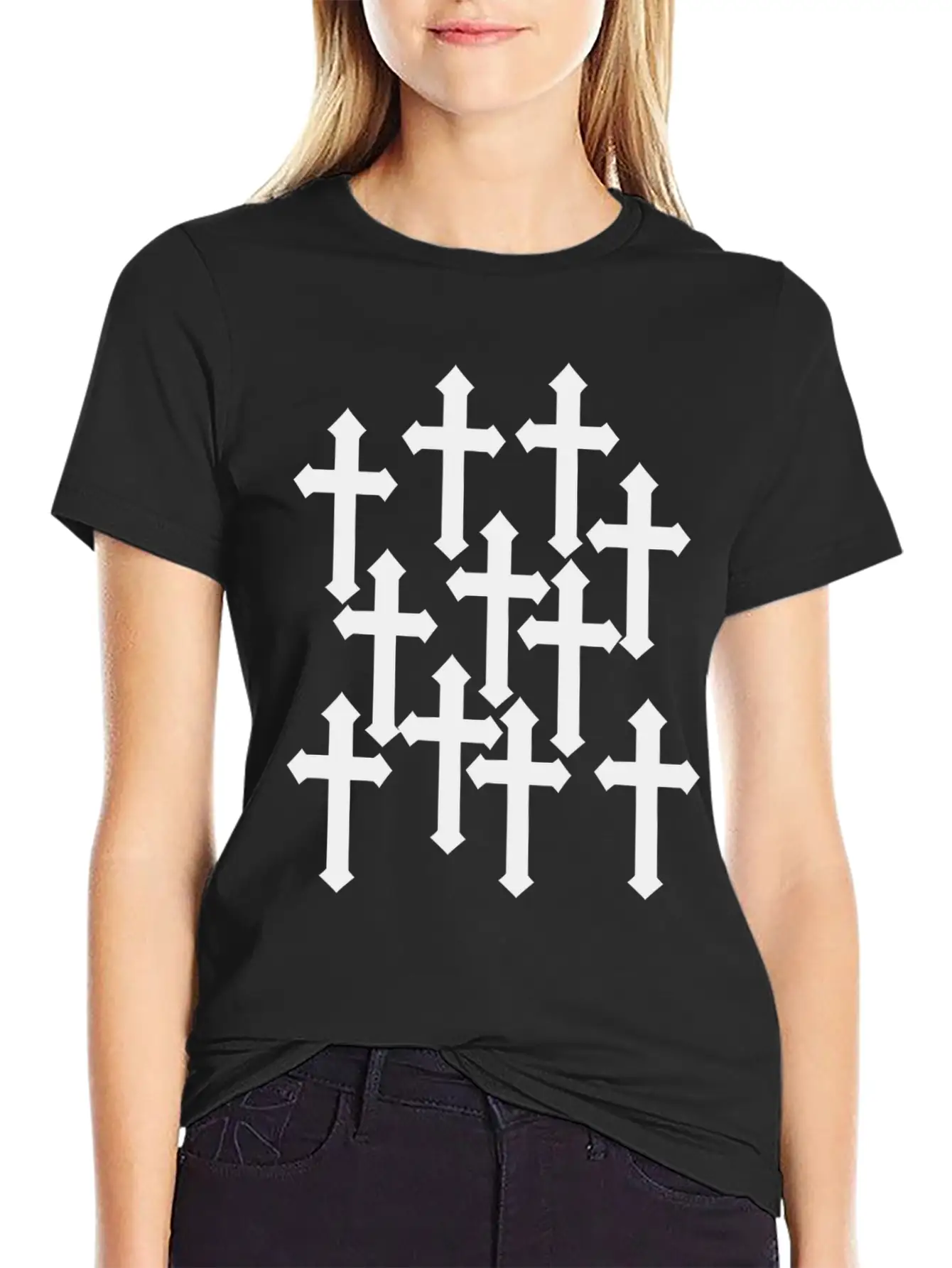 Cross Jesus God Veteran Veteran Day S Tears Hero Unisex Short Sleeve Soft Cotton T-Shirt – Casual Everyday Wear