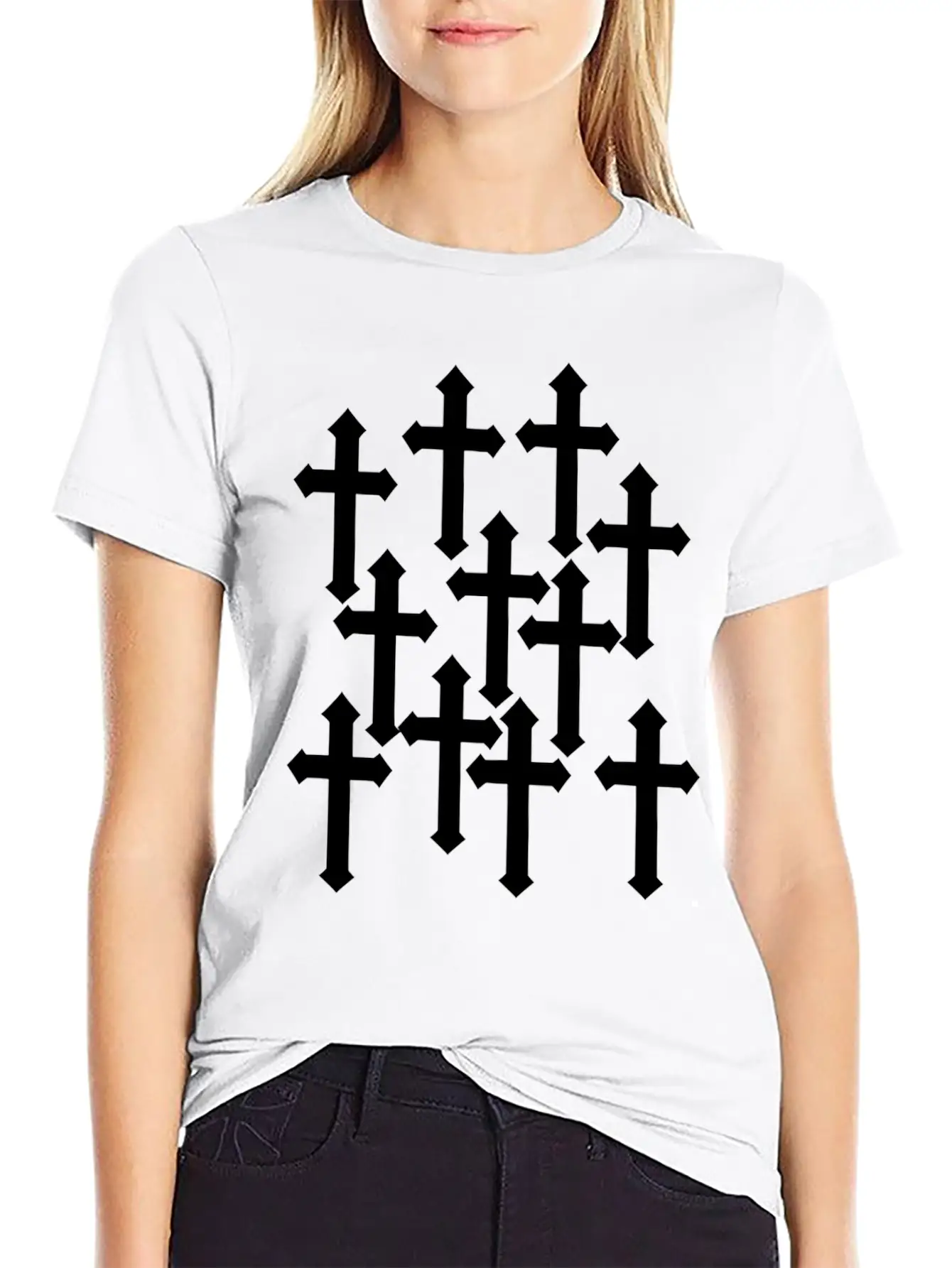 Cross Jesus God Veteran Veteran Day S Tears Hero Unisex Short Sleeve Soft Cotton T-Shirt – Casual Everyday Wear