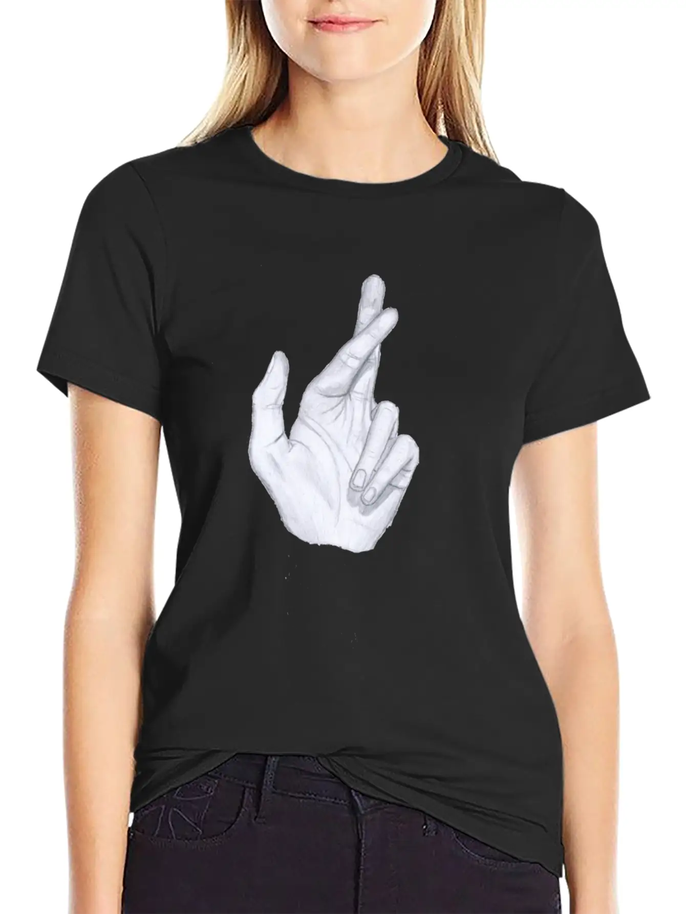 Crossfingers Unisex Casual T-Shirt – Clean Design For Daily Comfort