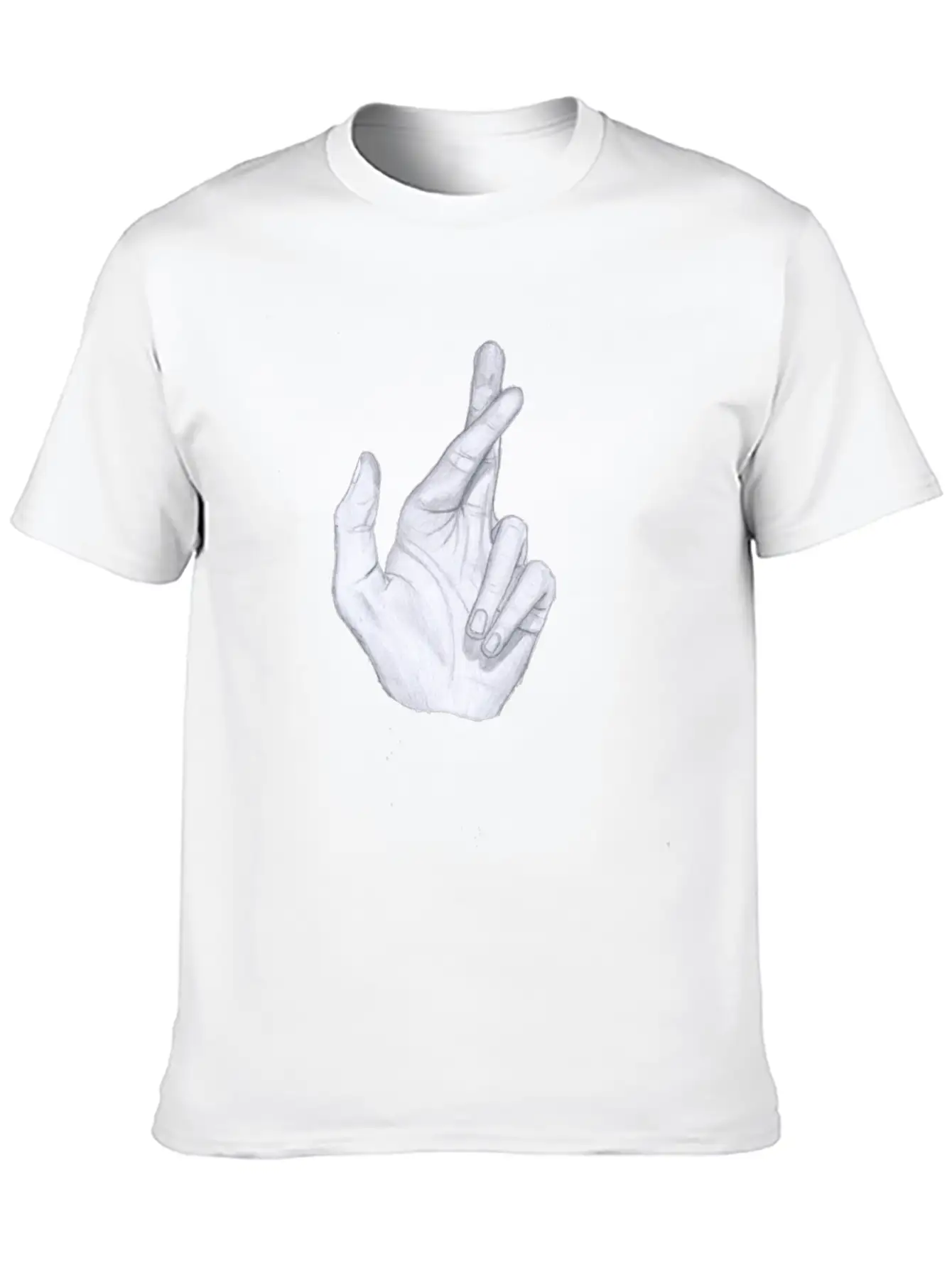 Crossfingers Unisex Casual T-Shirt – Clean Design For Daily Comfort
