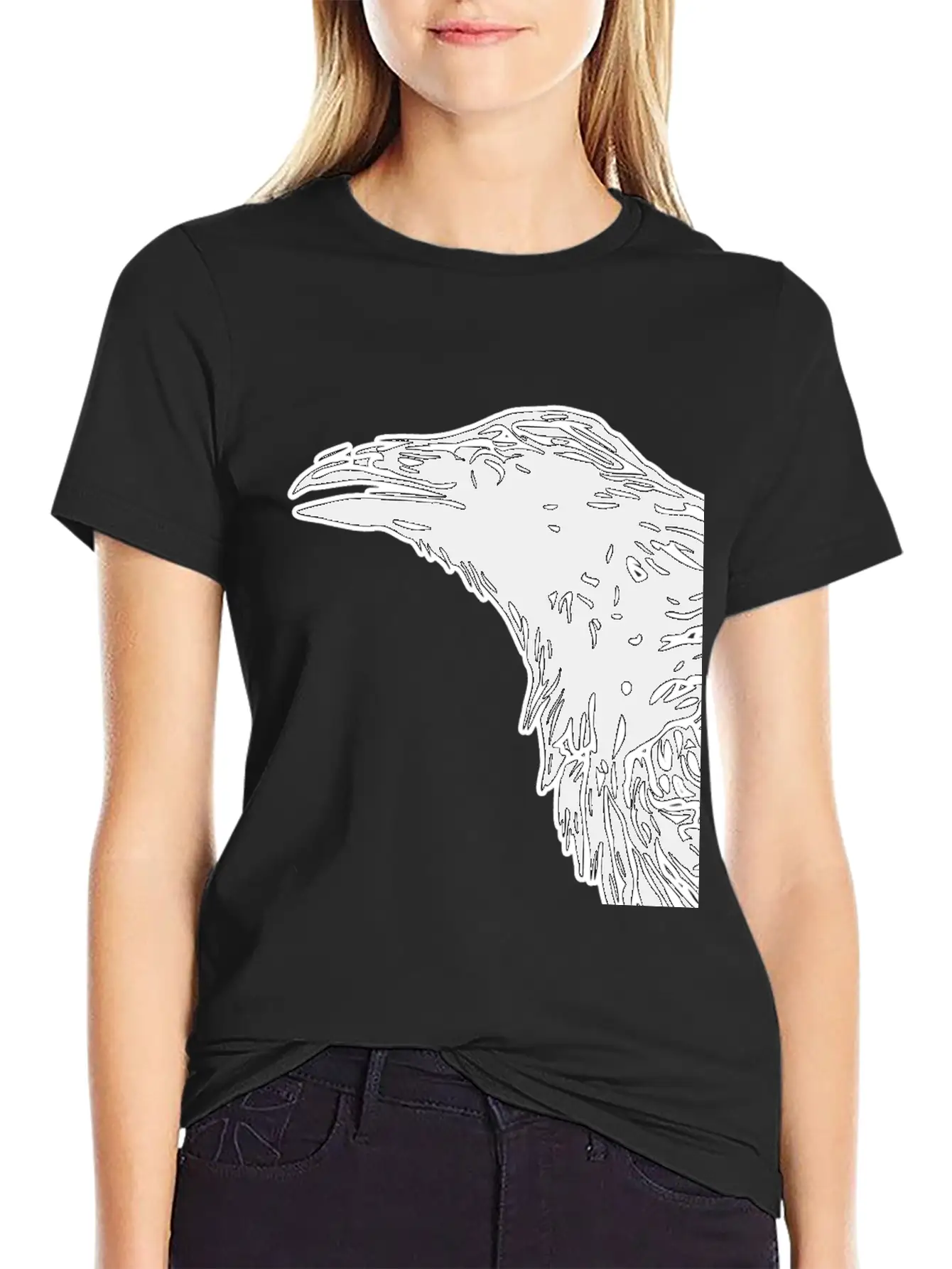 Crow Timeless Short Sleeve Tee – Comfy And Minimalist Design