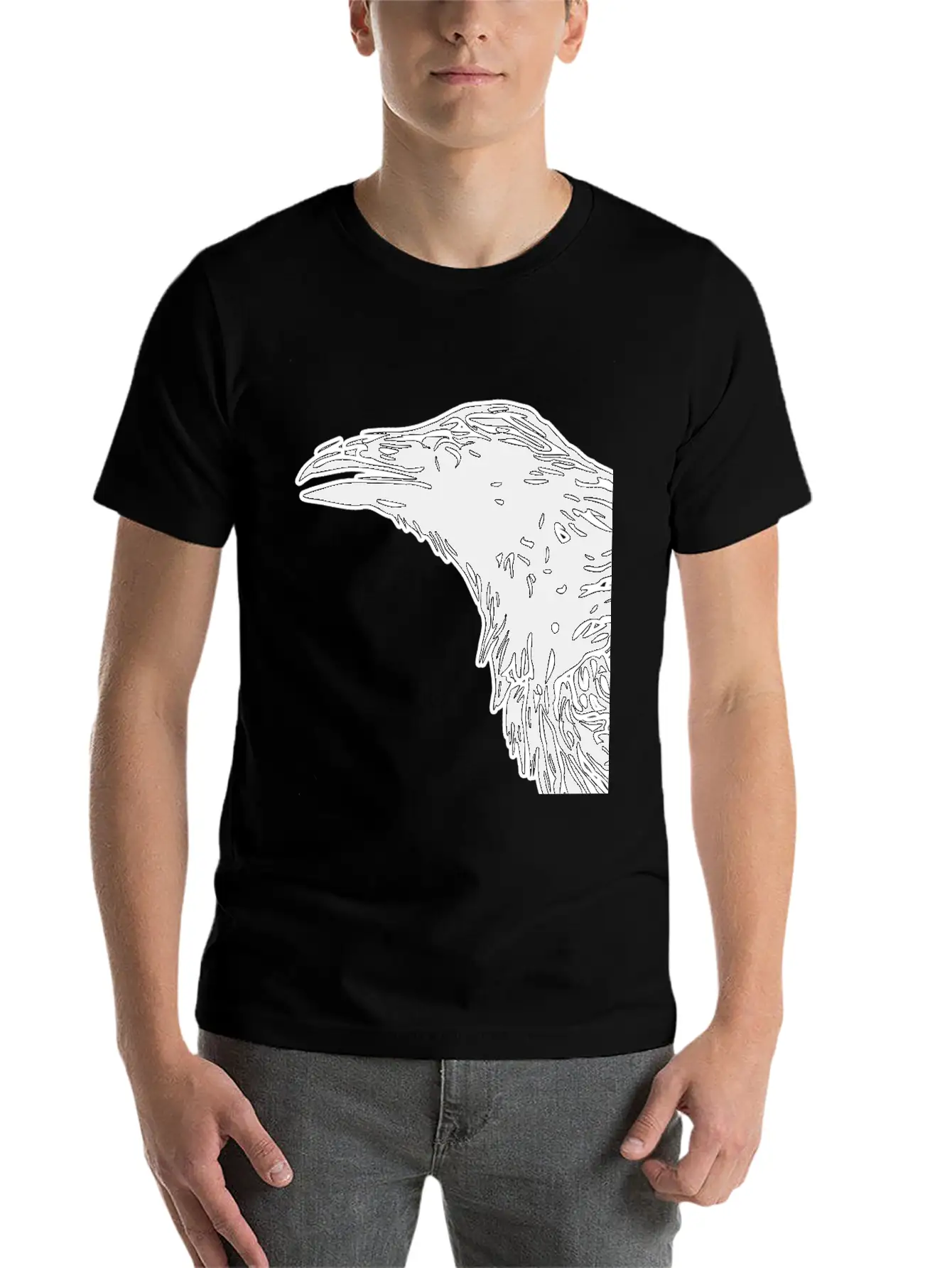 Crow Timeless Short Sleeve Tee – Comfy And Minimalist Design