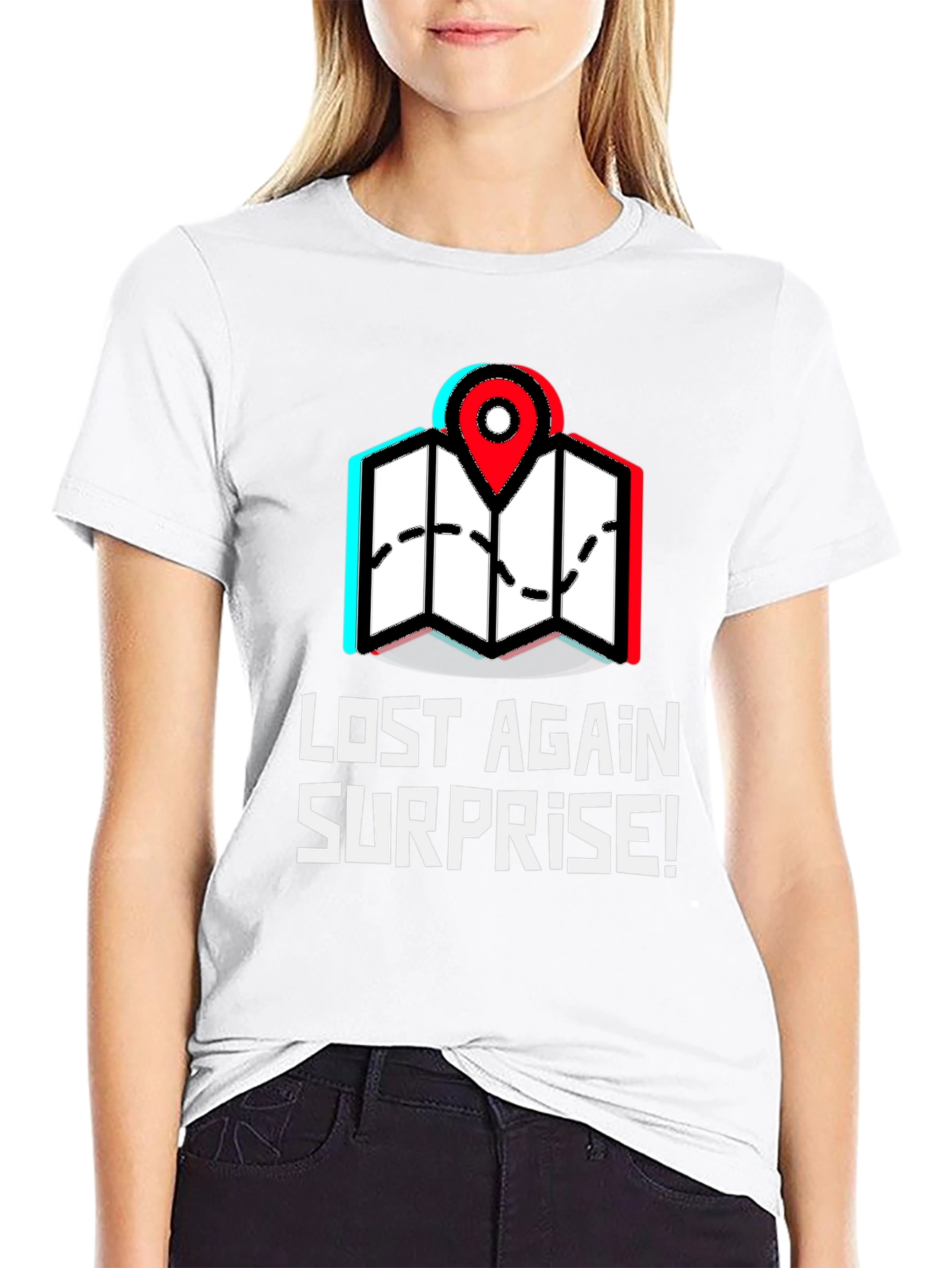 Lost Again Surprise T-Shirt - Novelty Travel Tee