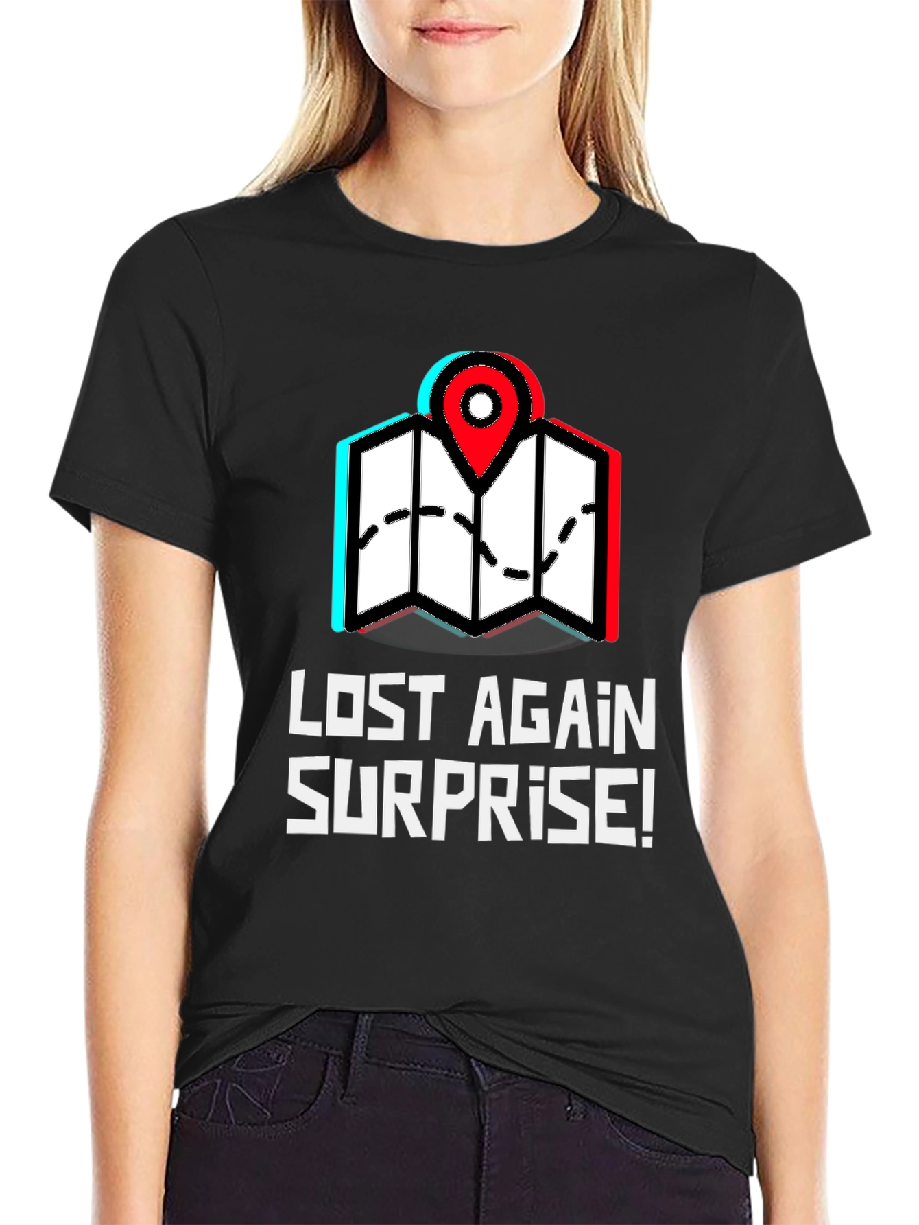 Lost Again Surprise T-Shirt - Novelty Travel Tee