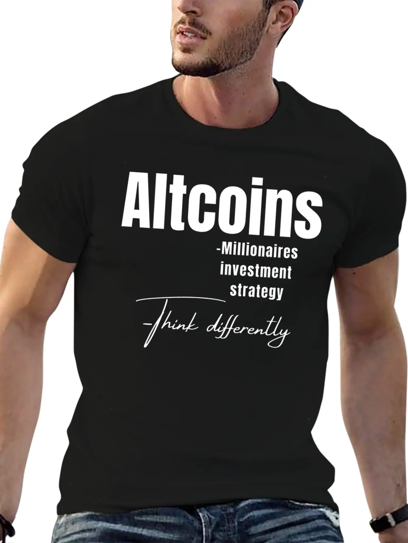 Crypto Altcoin Think Differently Design Comfortable Minimalist Graphic Tee – Summer Style Essential
