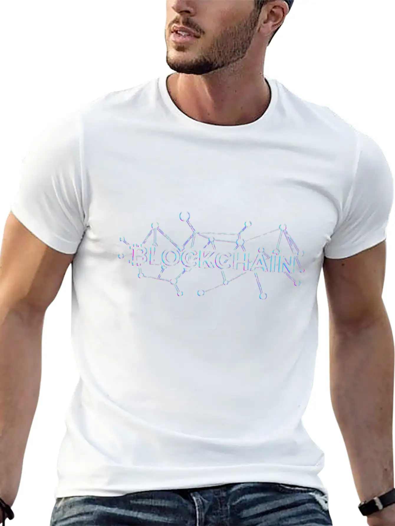 Crypto Blockchain, Bitcoin Unisex Short Sleeve Soft Cotton T-Shirt – Casual Everyday Wear