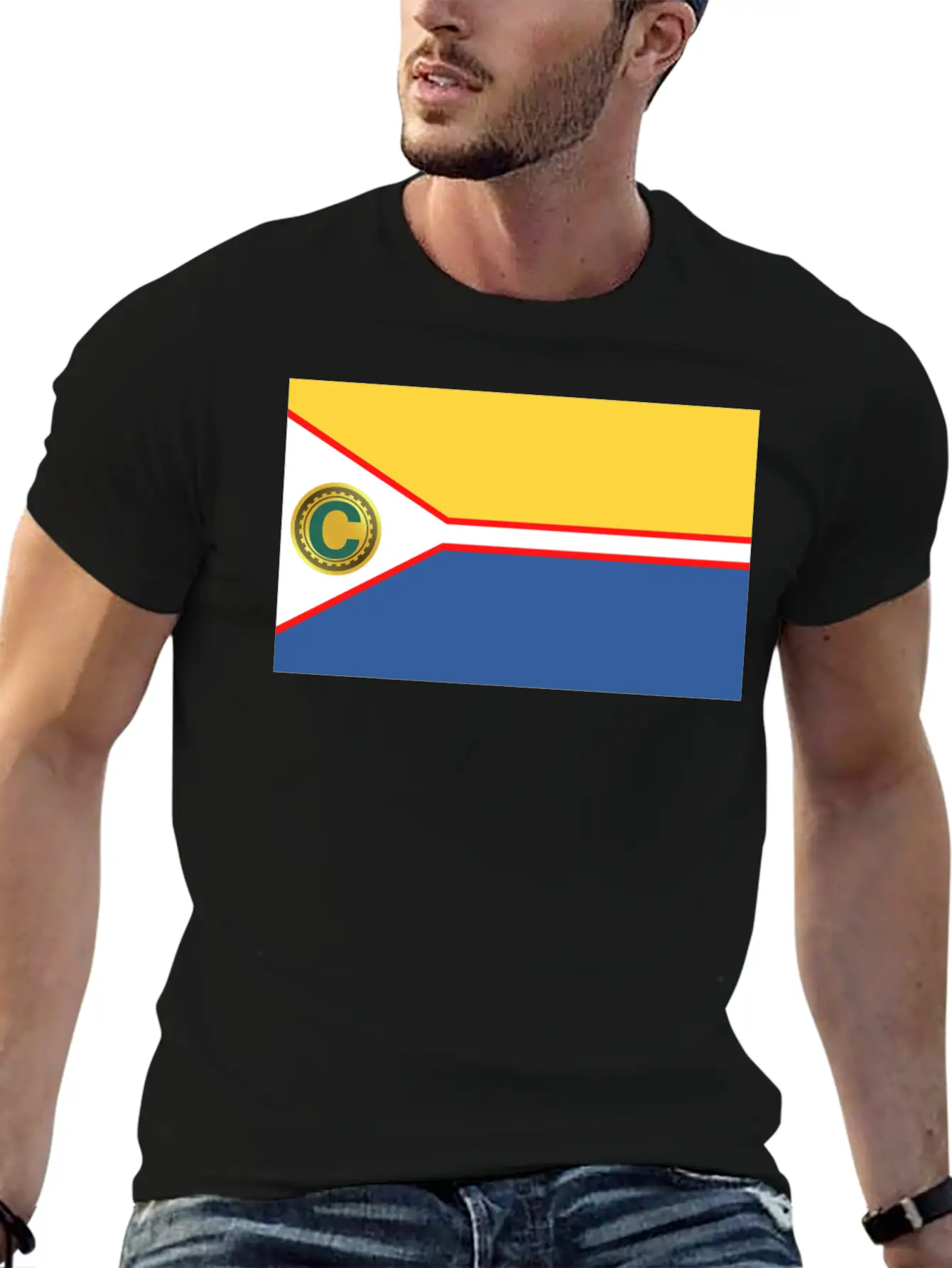 Crypto Flag Unisex Short Sleeve Soft Cotton T-Shirt – Casual Everyday Wear