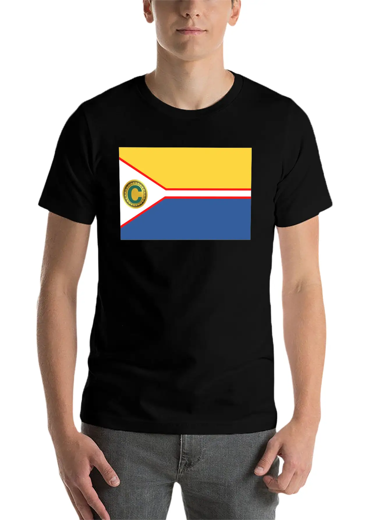 Crypto Flag Unisex Short Sleeve Soft Cotton T-Shirt – Casual Everyday Wear