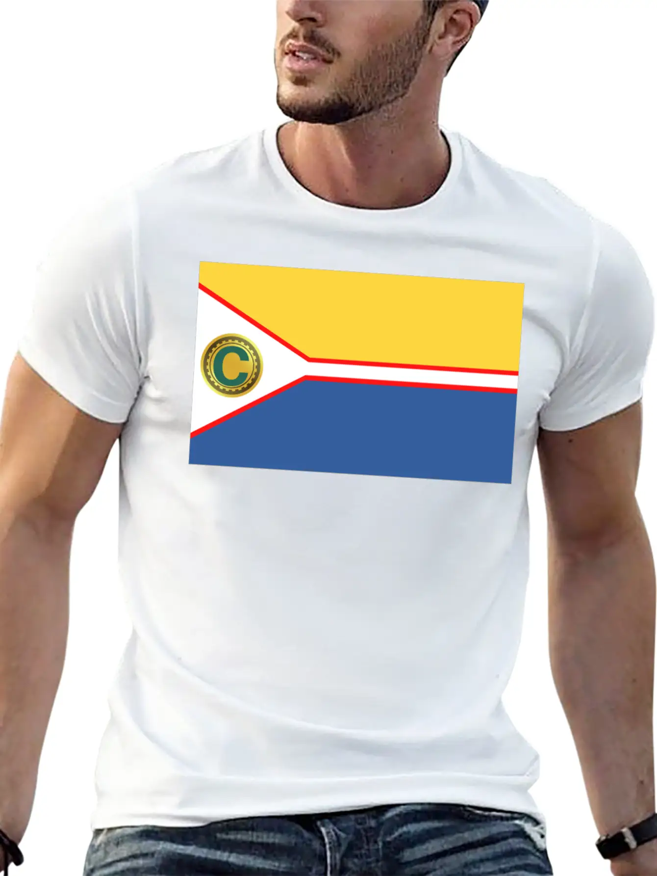 Crypto Flag Unisex Short Sleeve Soft Cotton T-Shirt – Casual Everyday Wear